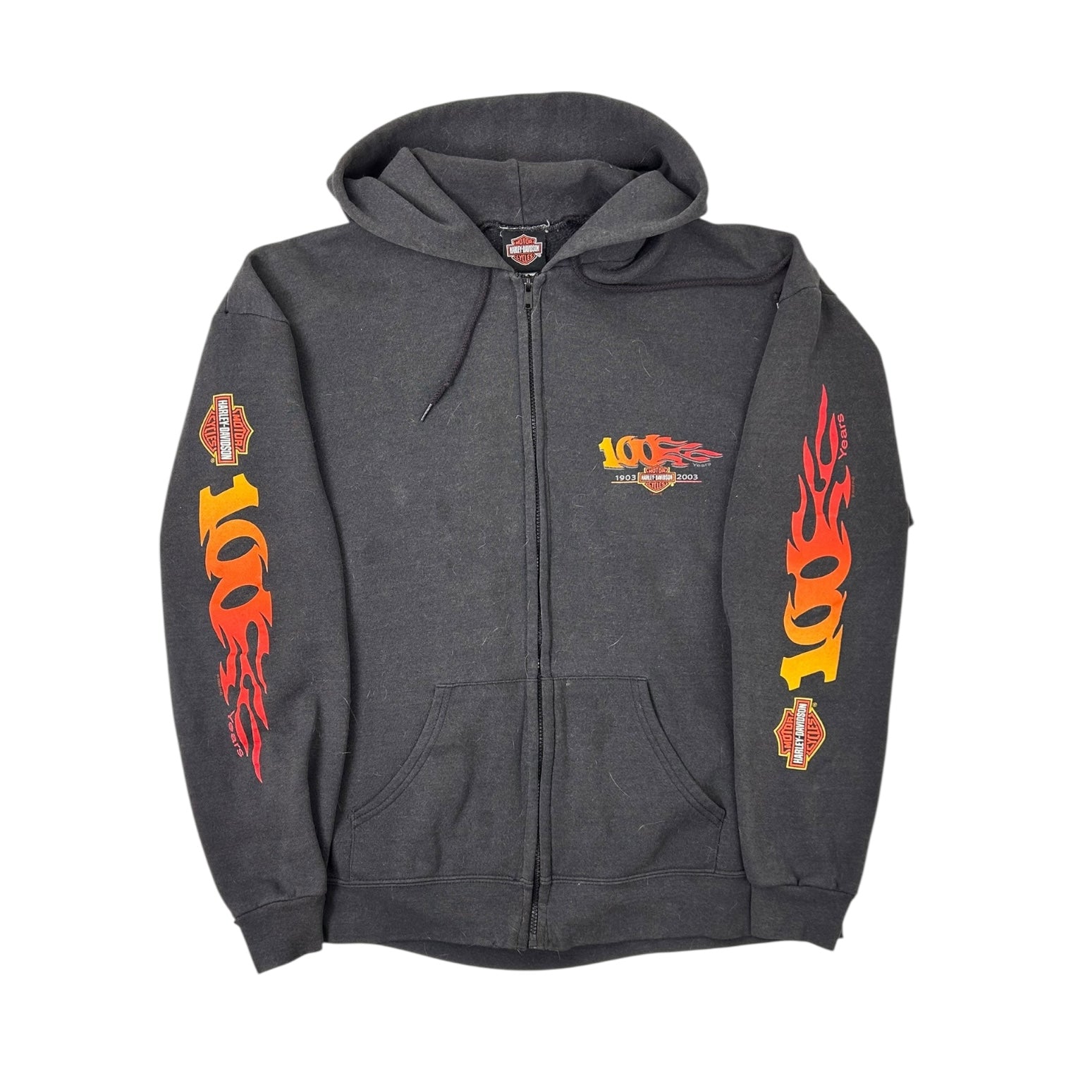 2003 Harley Davidson Northern Utah Zip Up Hoodie Black