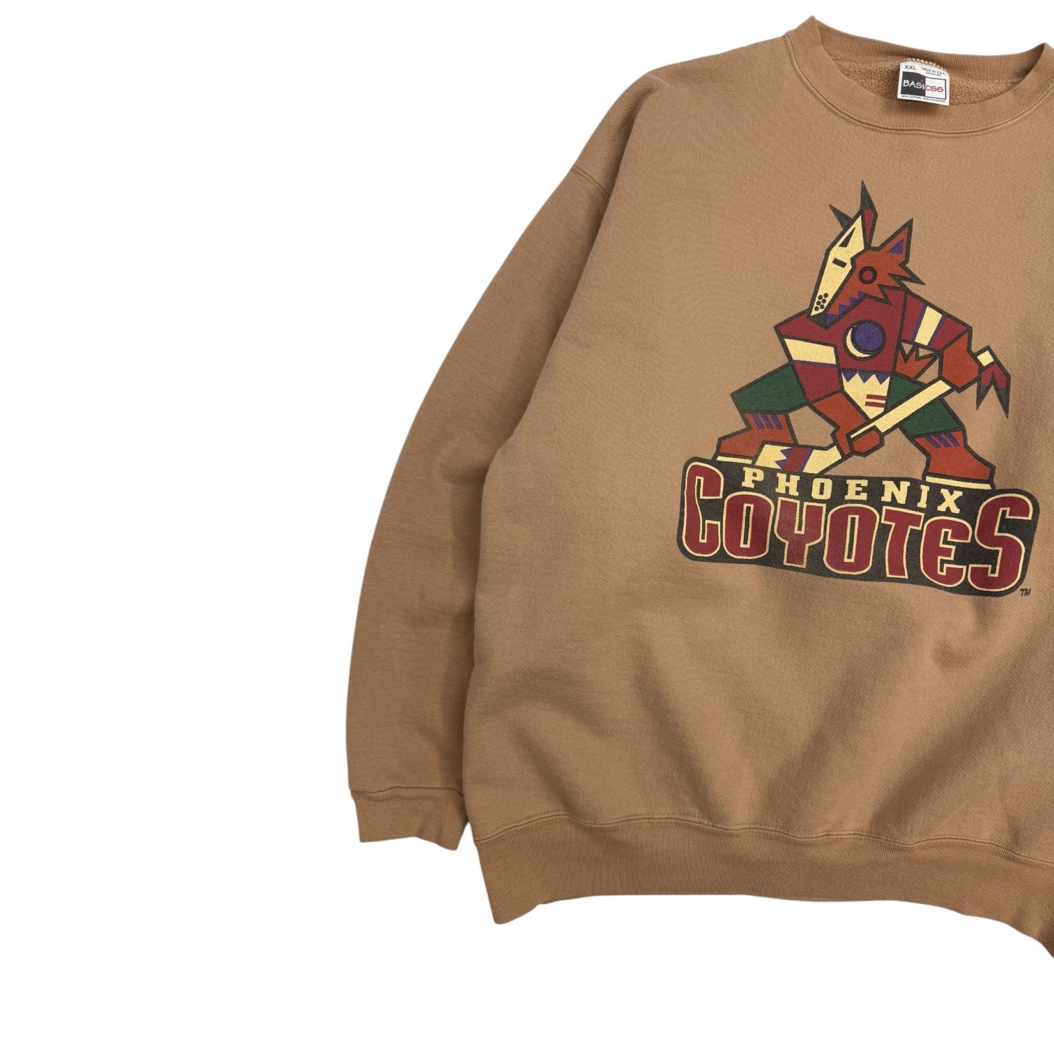 Vintage Phoenix Coyotes Kachina Crewneck Tan