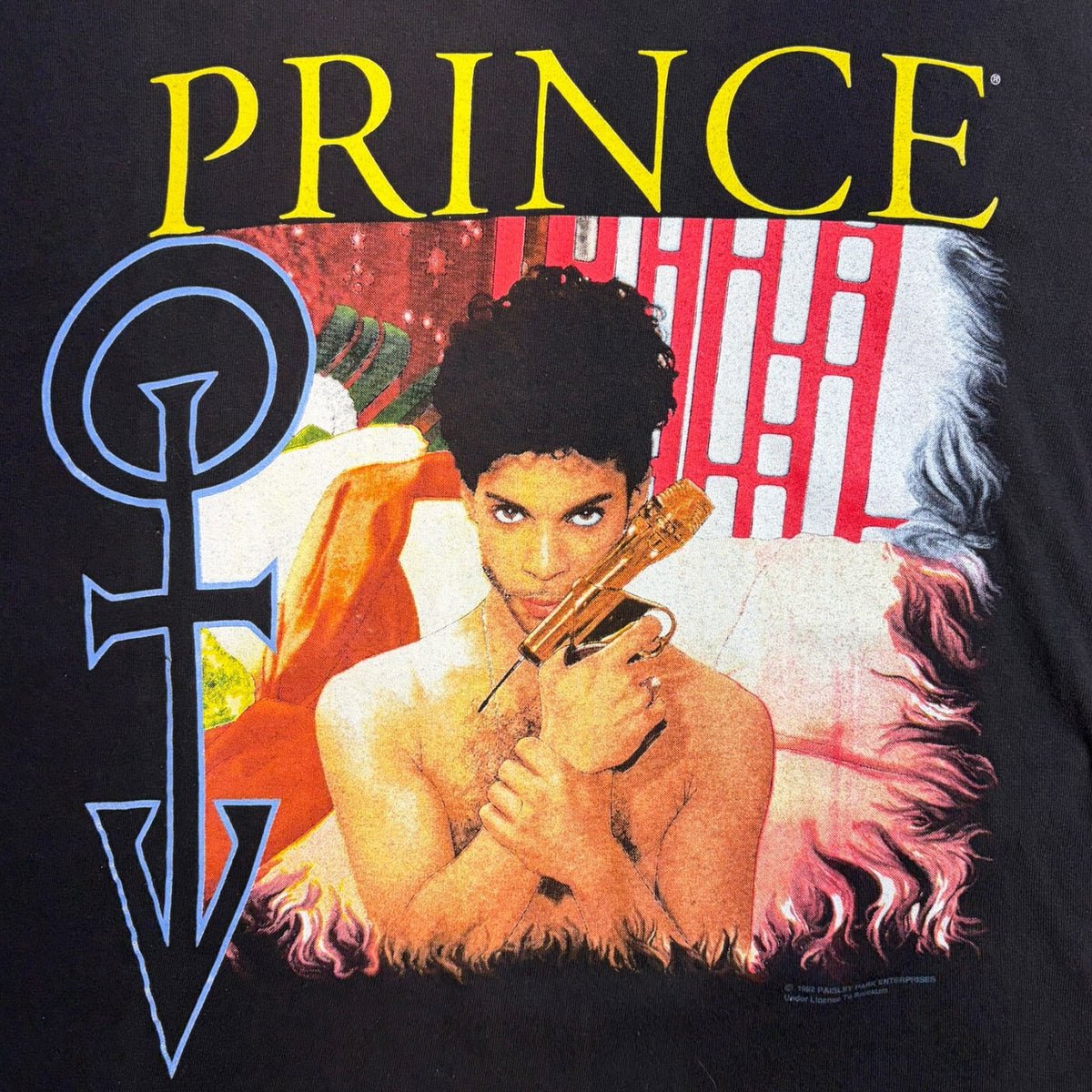 Vintage 1992 Prince Diamonds and Pearls Tour T-shirt Black