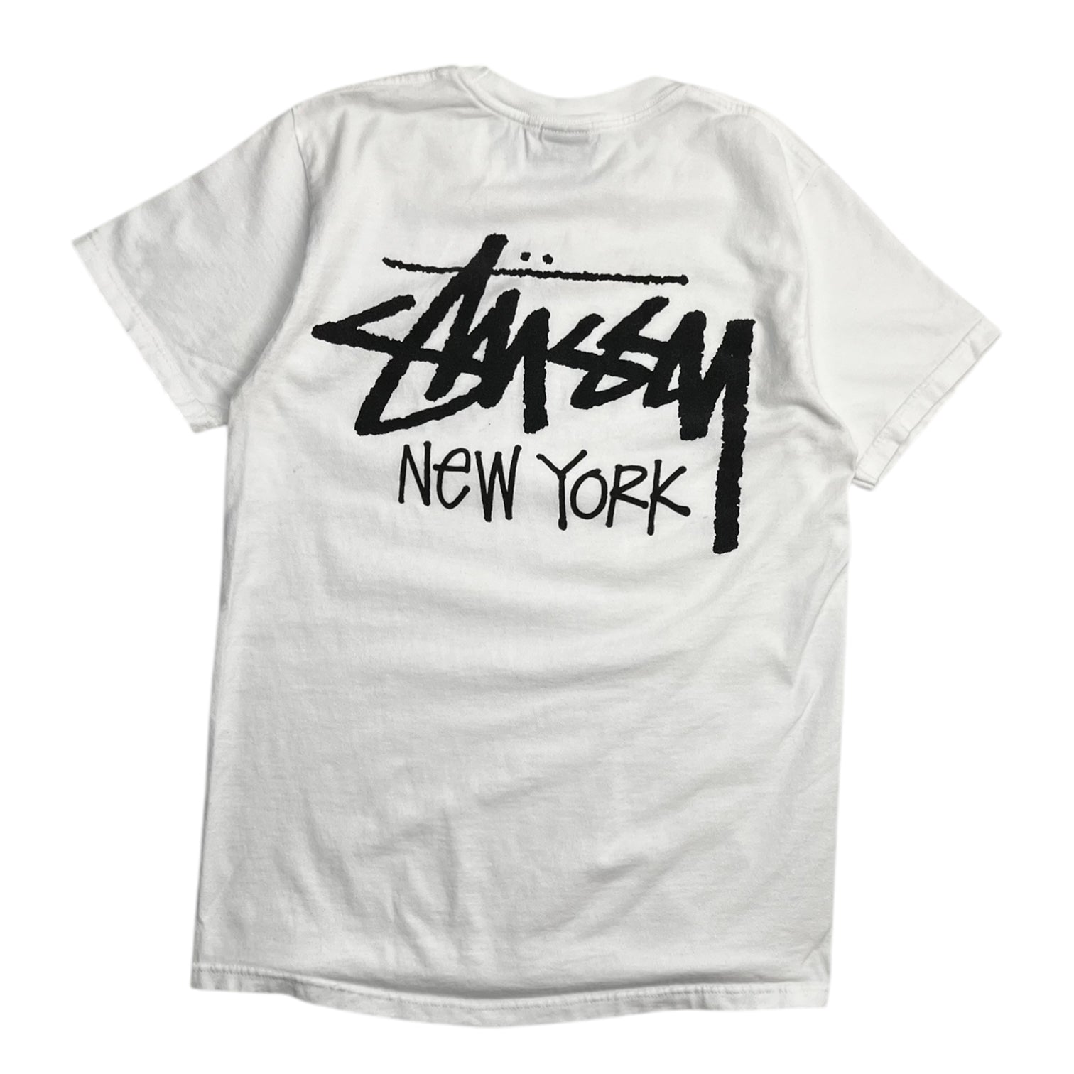 Stussy New York Classic Logo Tee White