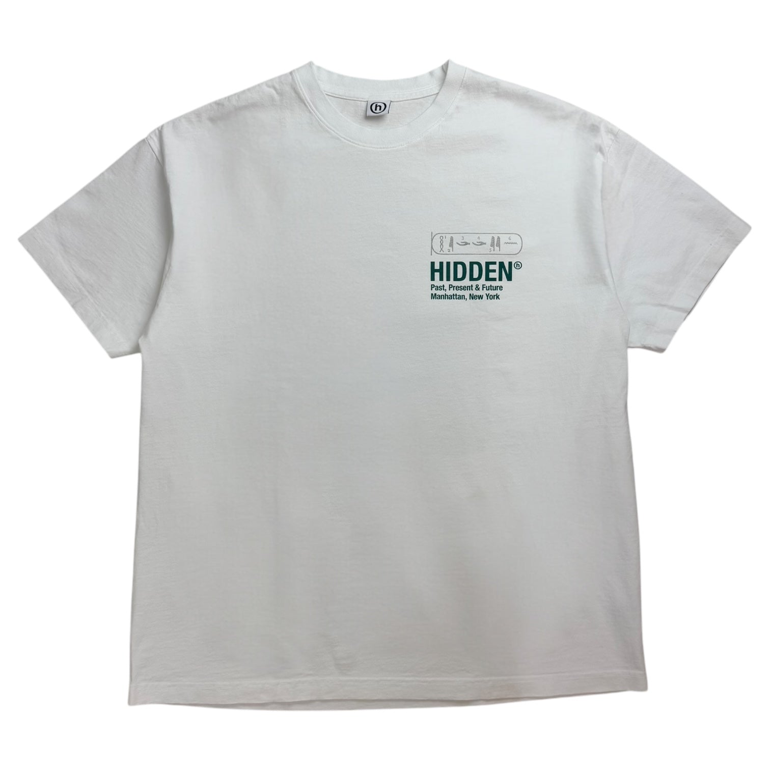 Hidden NY Lost Tablet 3M Print Tee White