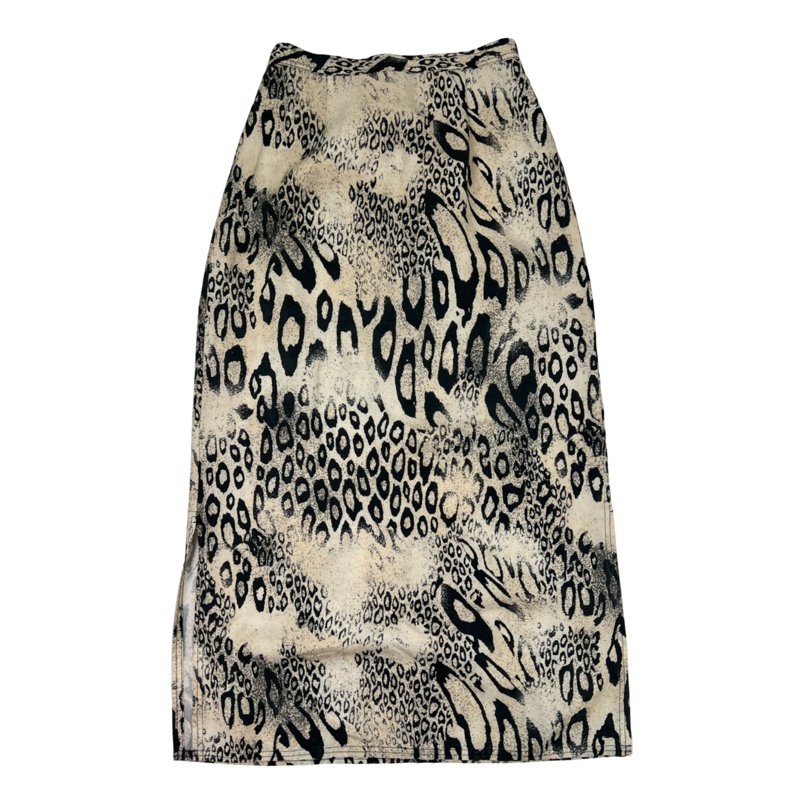 (W) Vintage David Dart Animal Print Skirt