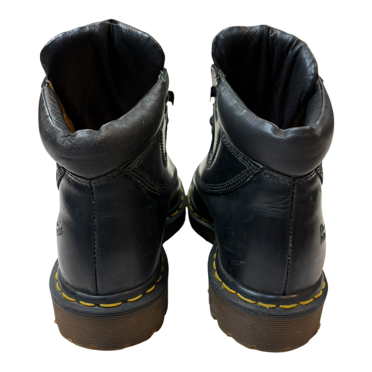 (W) Vintage Dr Martens 8699 Leather Boots Black (Used)