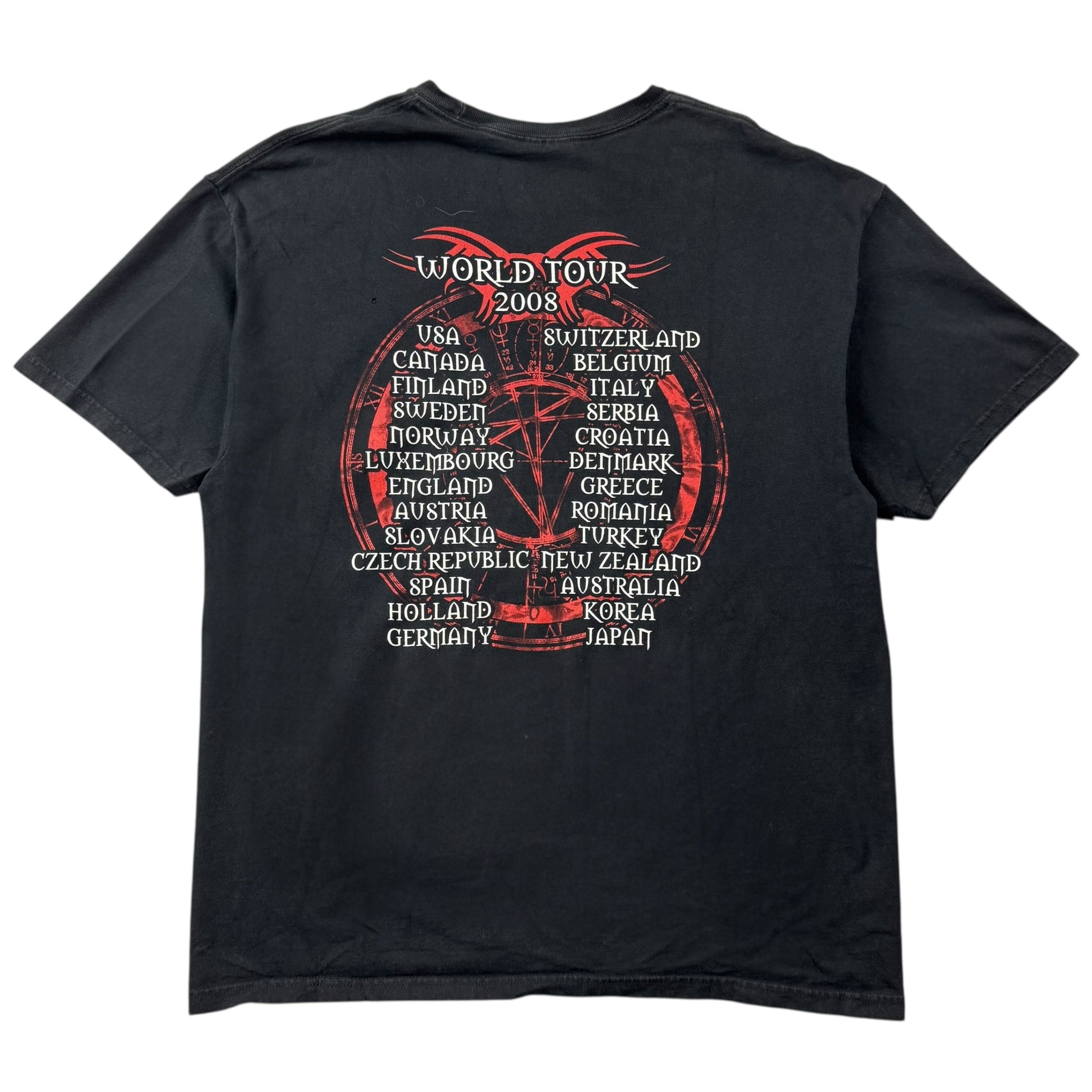 2008 Judas Priest World Tour Tee Black