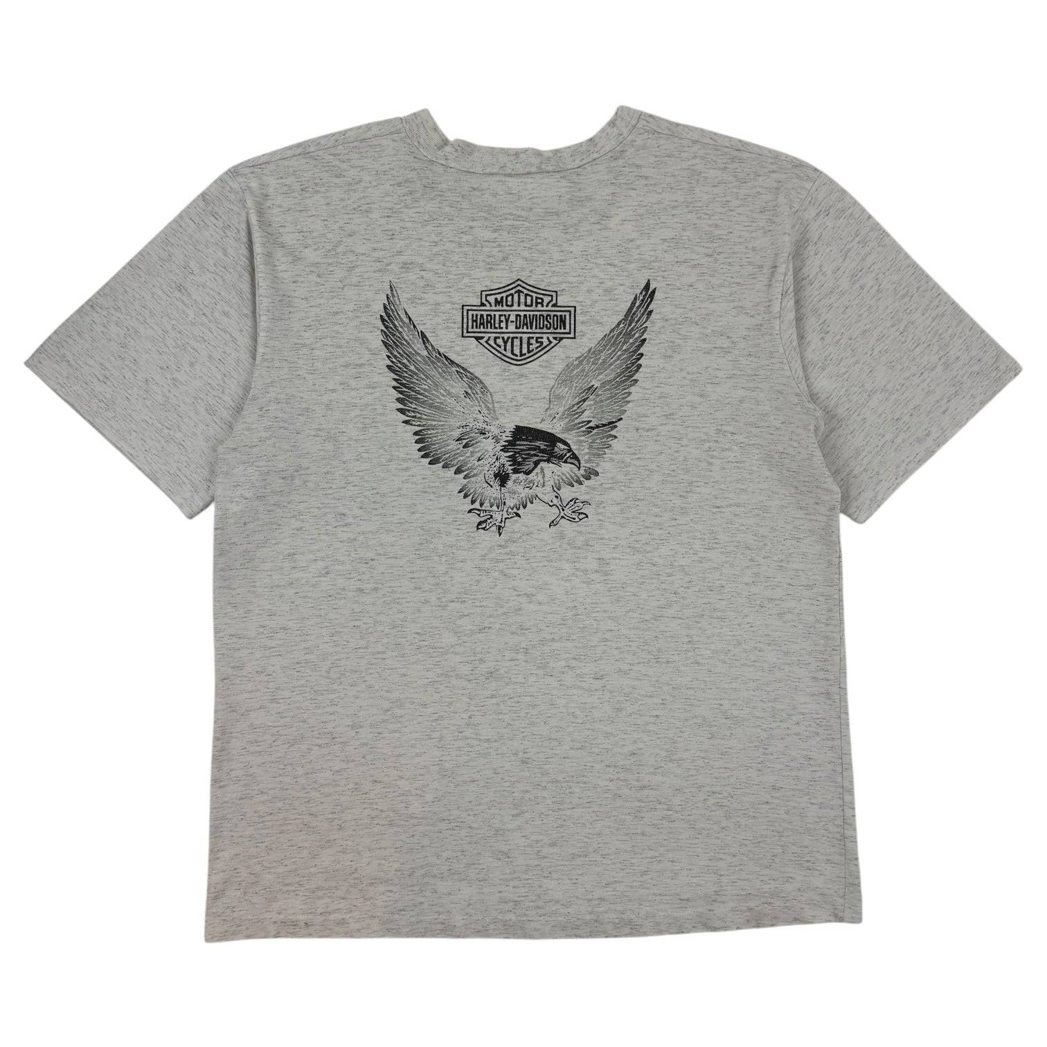 Vintage Harley Davidson Eagle T-Shirt Grey