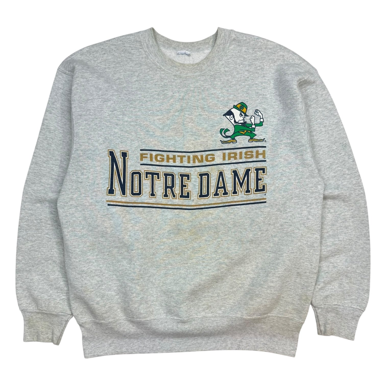 Vintage Notre Dame Fighting Irish Crewneck Grey