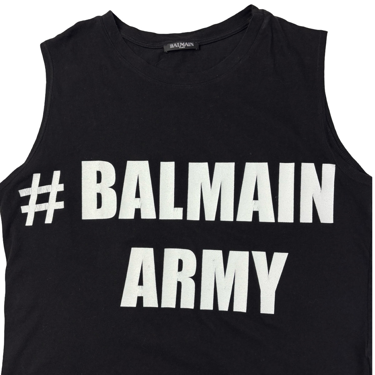 Balmain Army Tank Top Black