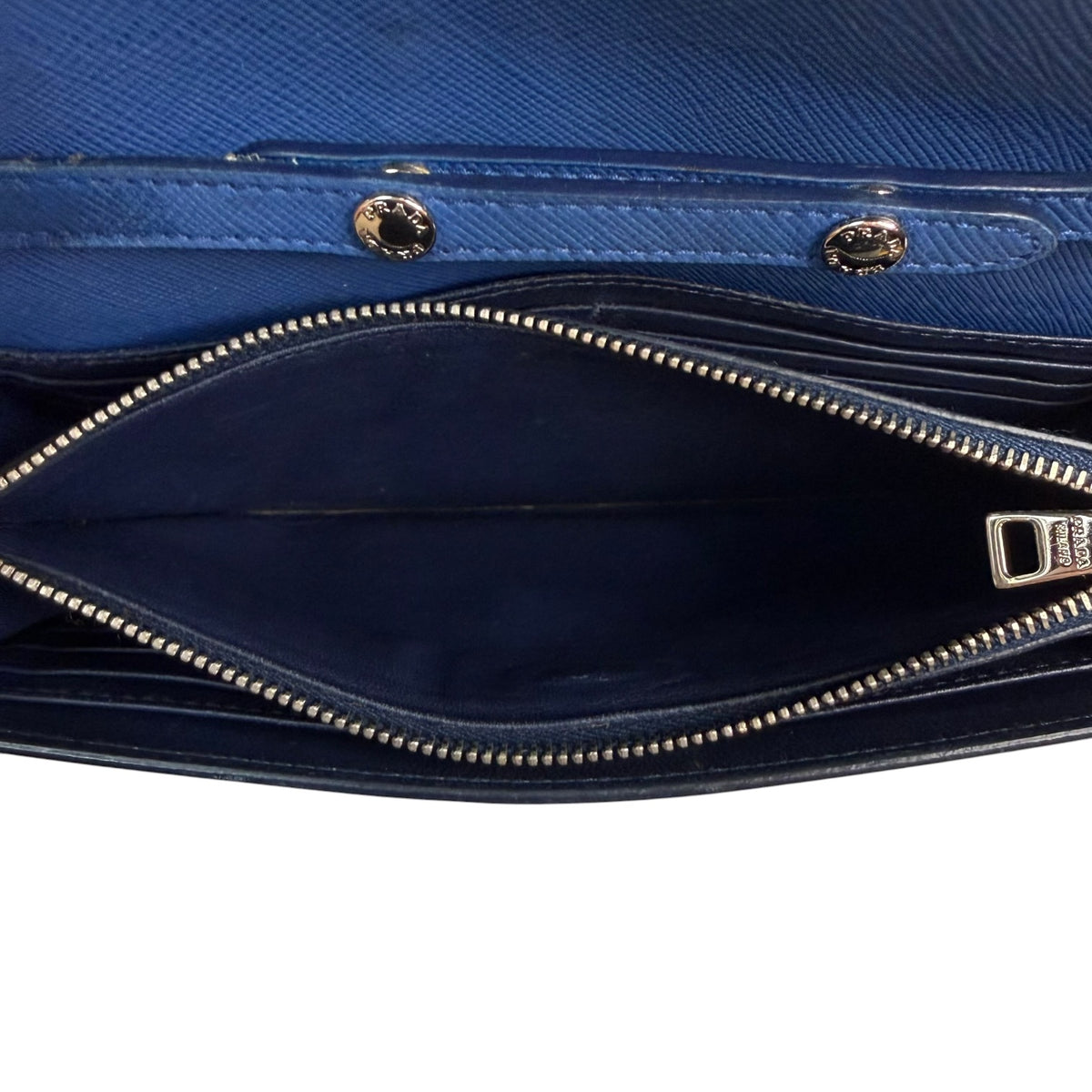Prada Saffiano Crossbody Bag Blue