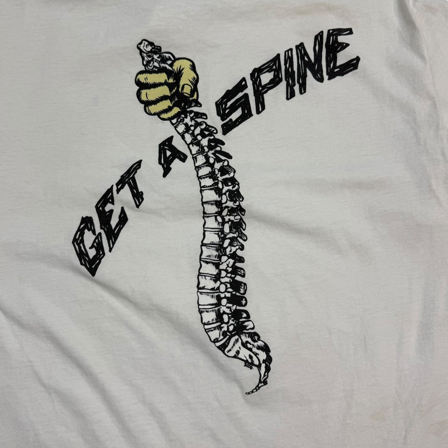 Vintage No Fear ‘Get A Spine’ Tee White
