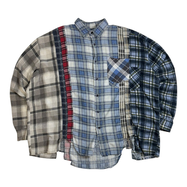 Needles Rebuild 7 Cuts Flannel Button-Up Shirt Multicolour