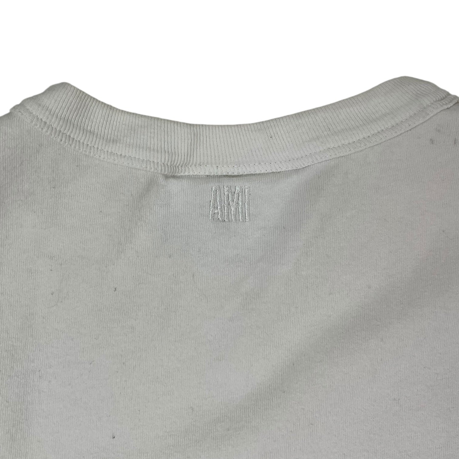 AMI Paris De Coeur Patch Logo T-Shirt