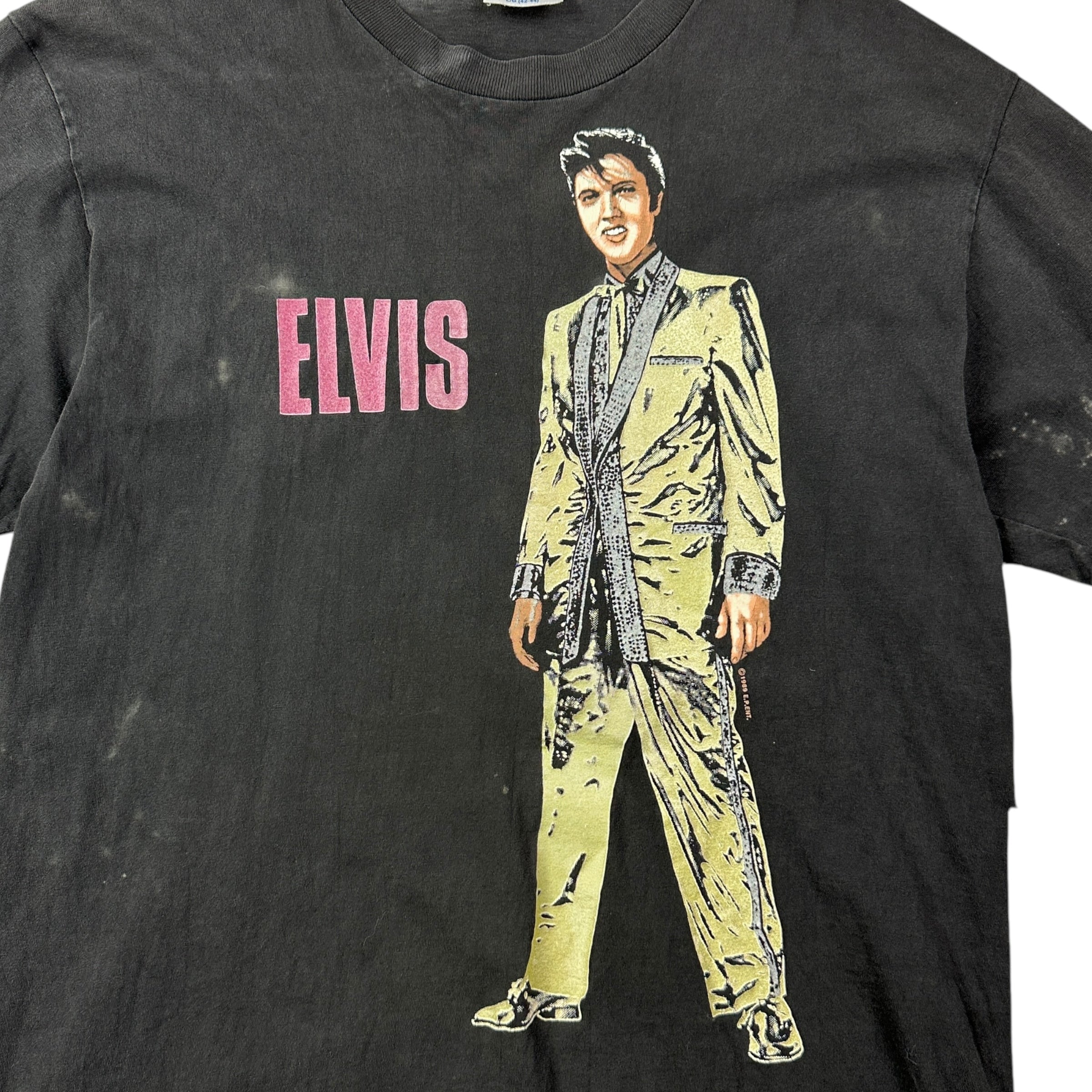 Vintage Elvis Tee Faded Black