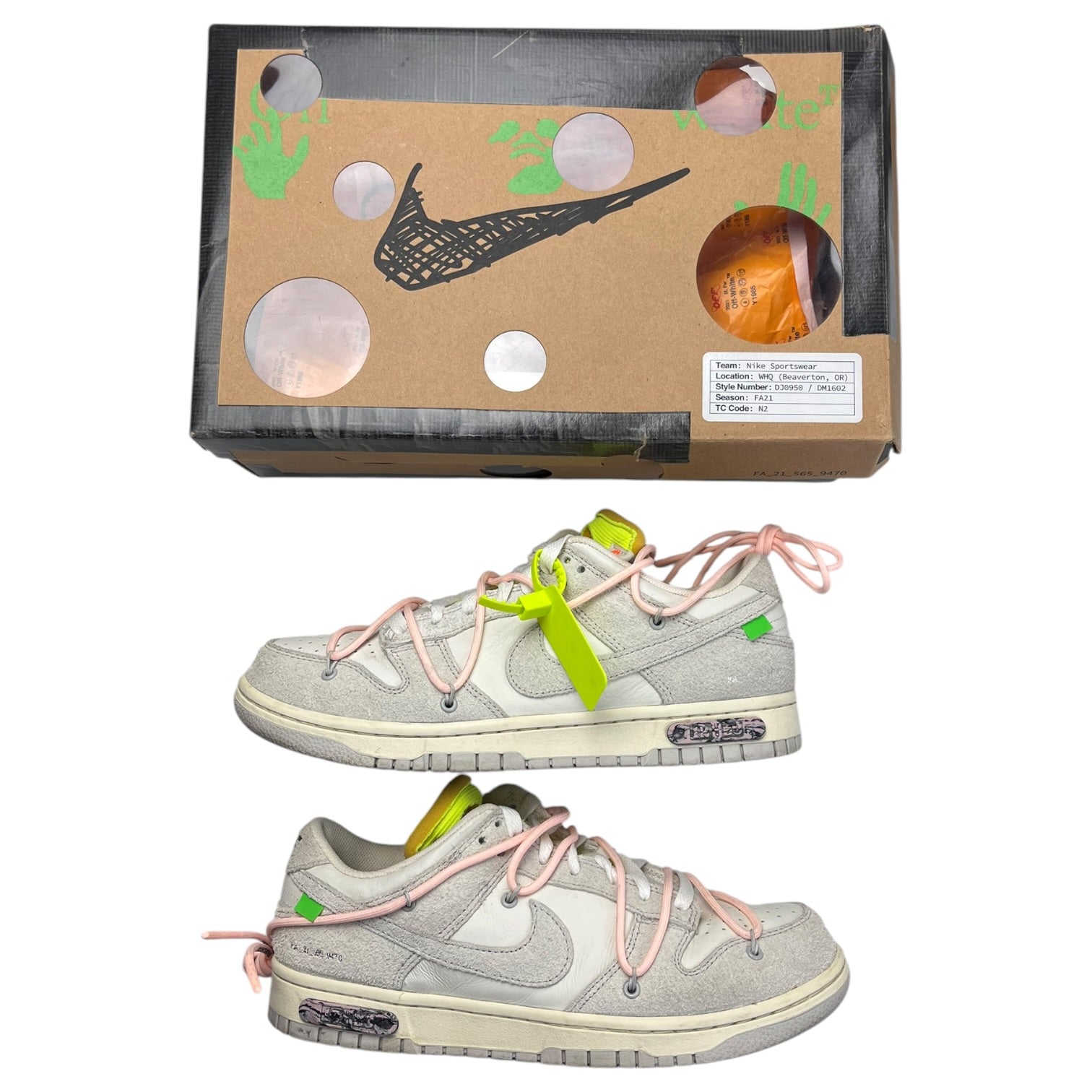 Nike Dunk Low Off-White Lot 12 (Used)