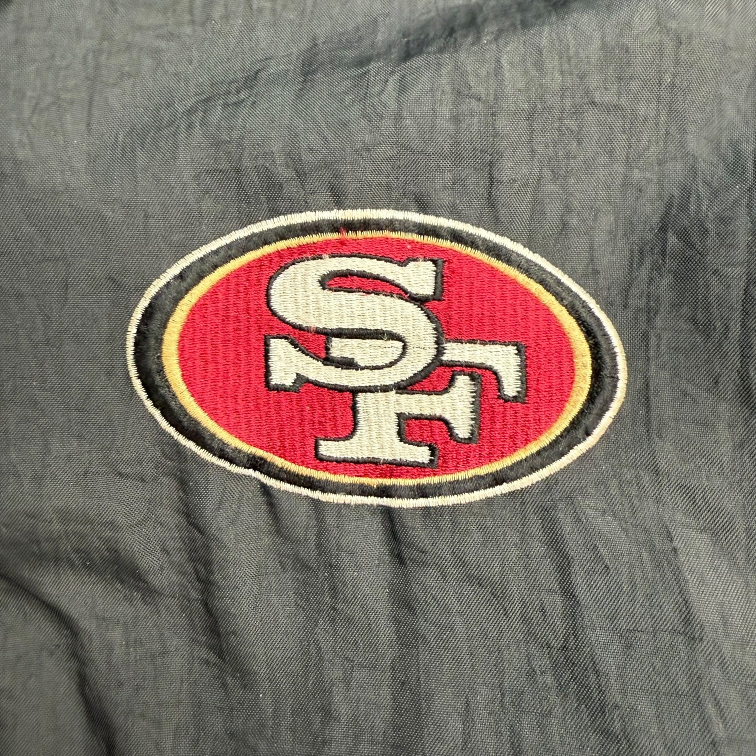 Vintage Reebok San Francisco 49ers Sideline Jacket Black