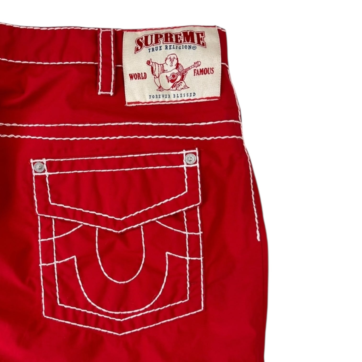 True Religion x Supreme Goretex Pants Red