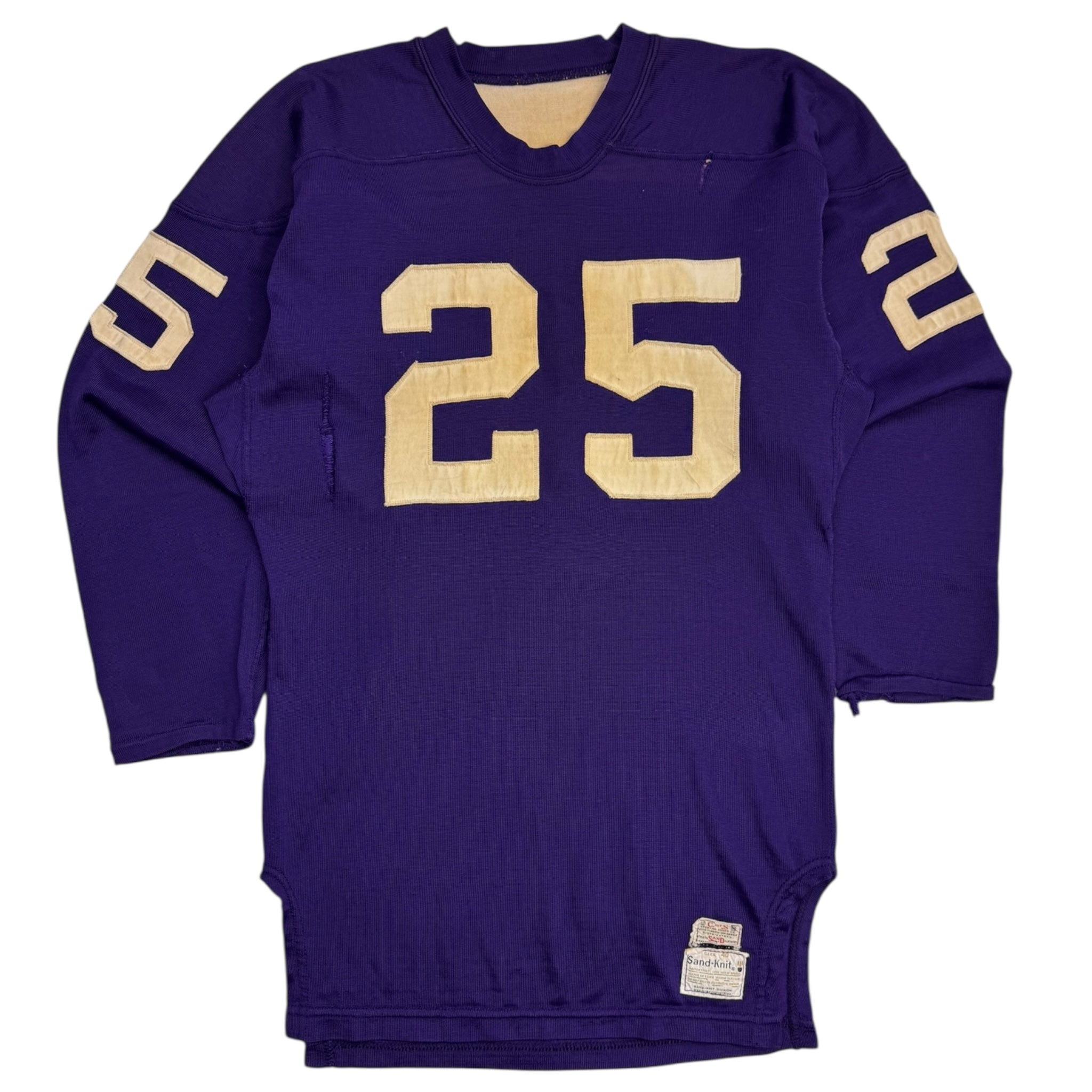 Vintage 60s/70s Sand-Knit Number 25 Football Jersey