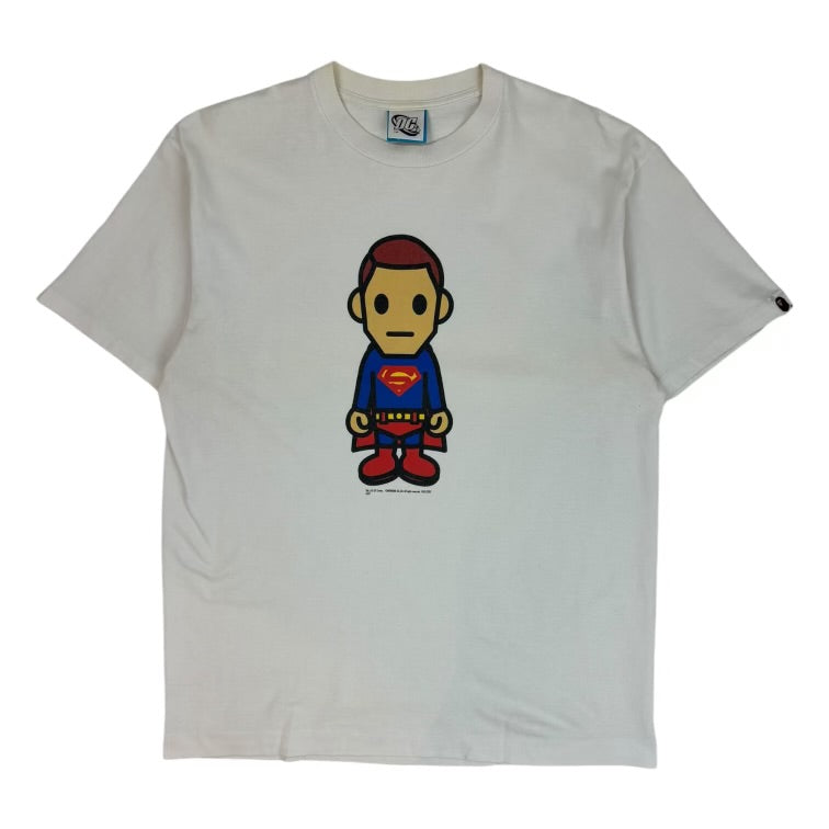 2007 BAPE x DC Comics Superman T-Shirt White