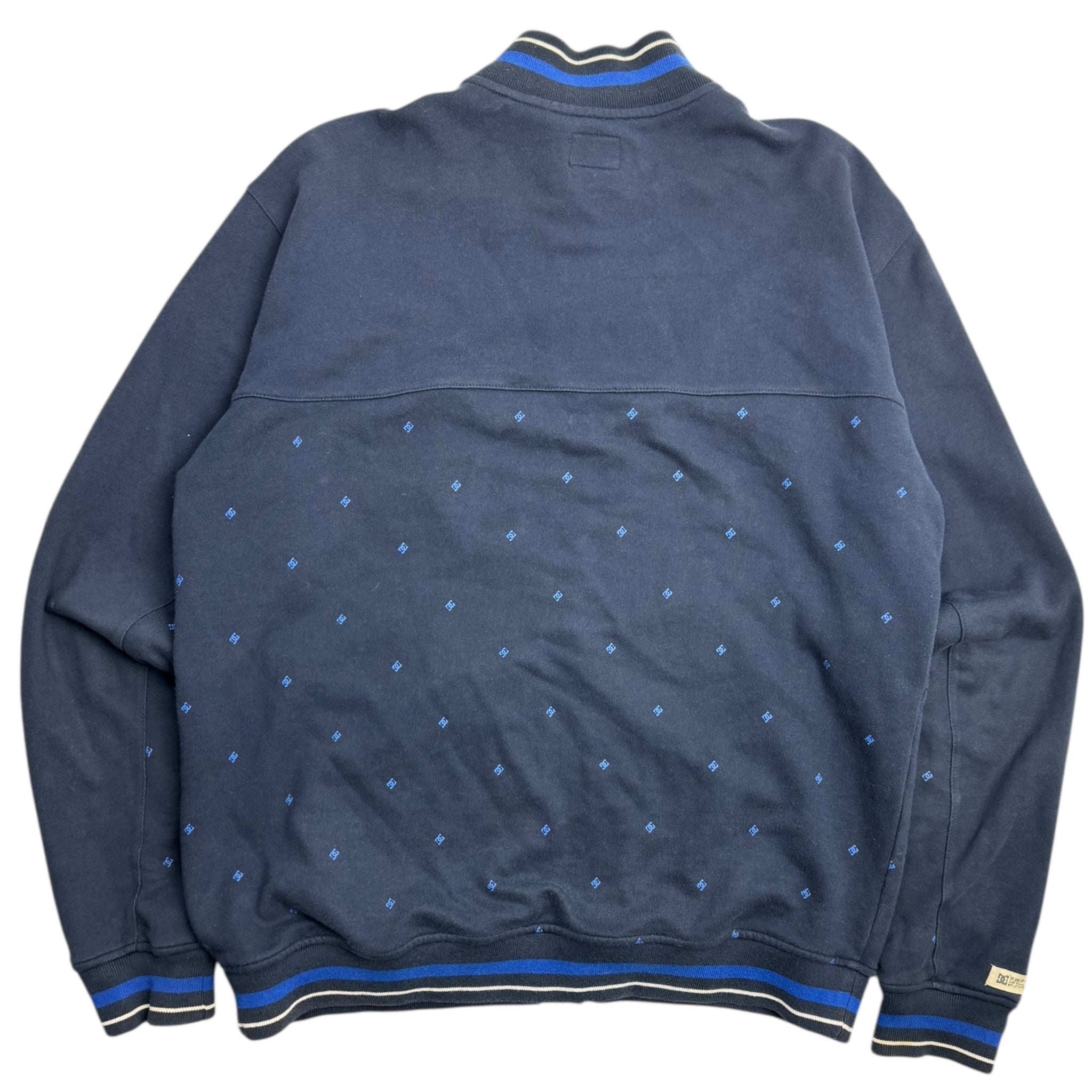 Y2K DC Shoes Co Zip Up Sweater