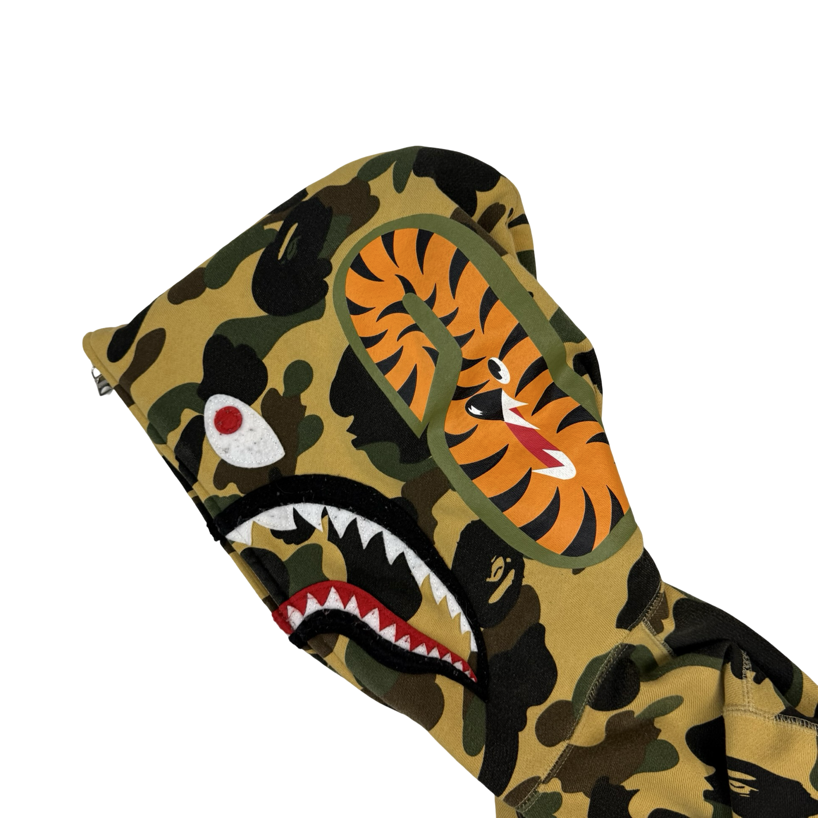 BAPE 1st Camo Shark Full Zip Hoodie Yellow