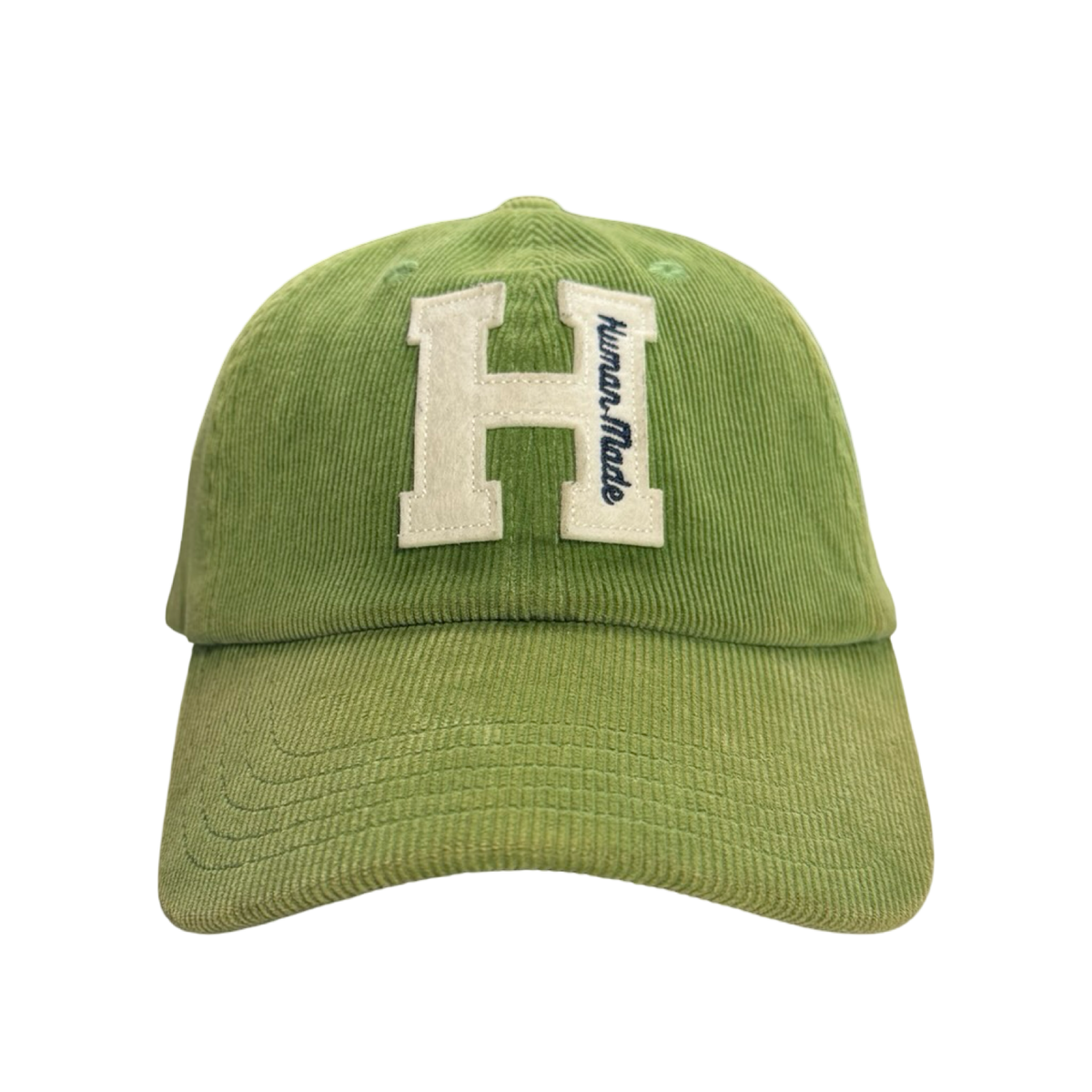 Human Made Embroidered Corduroy  Hat Green