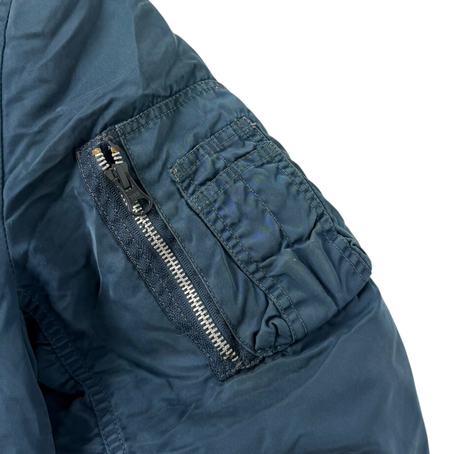 Vintage Alpha Industries MA-1 Bomber Jacket Faded Marine