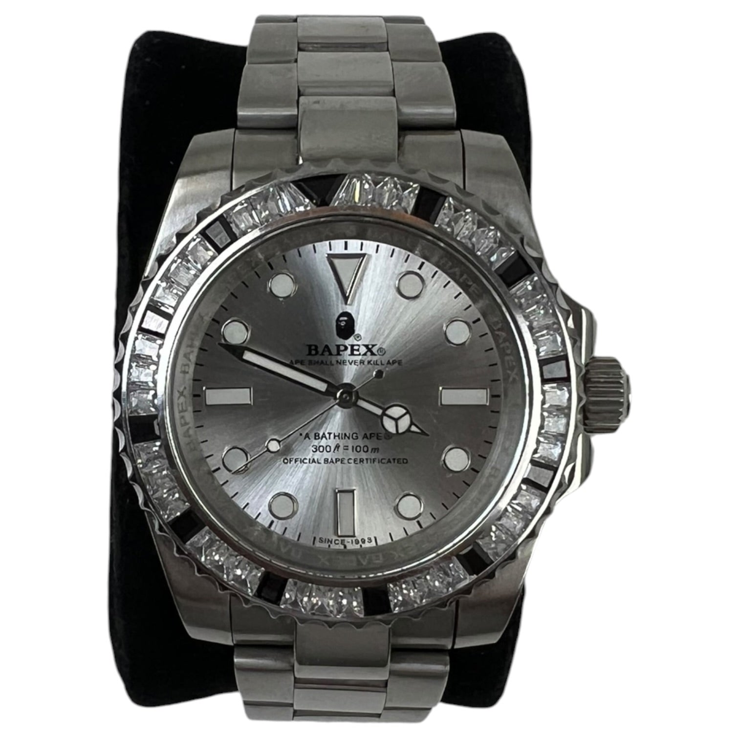 A Bathing Ape Type 1 BAPEX Crystal Stone Watch