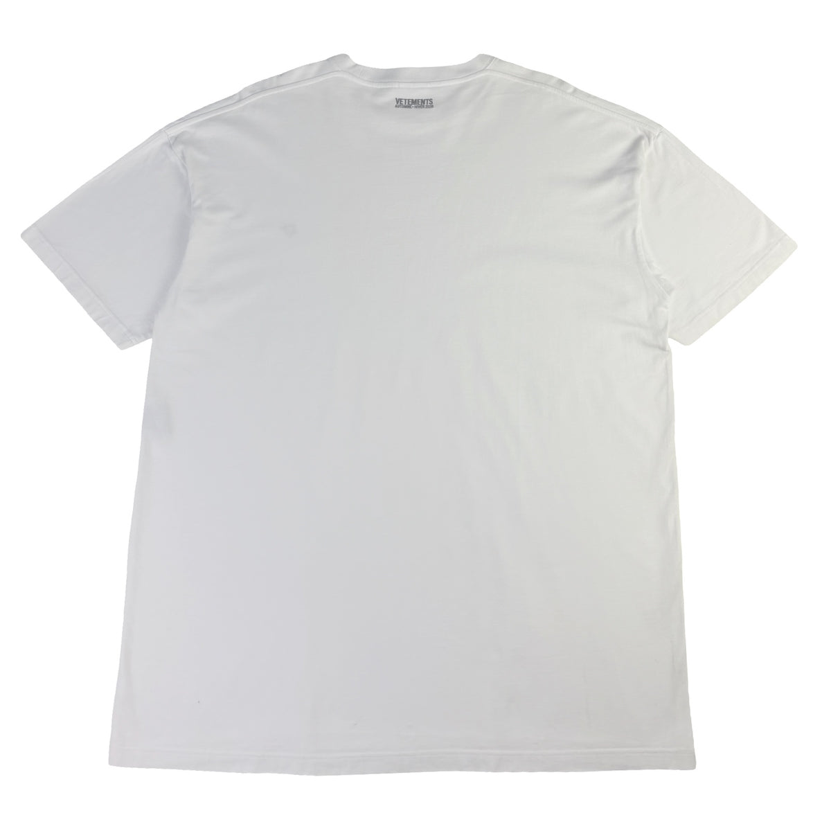 Vetements Anarchy Embroidered Oversized T-Shirt White