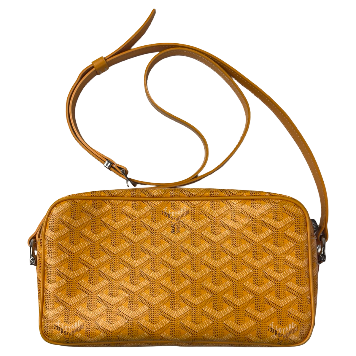 Goyard Cap Vert Crossbody Goyardine Yellow