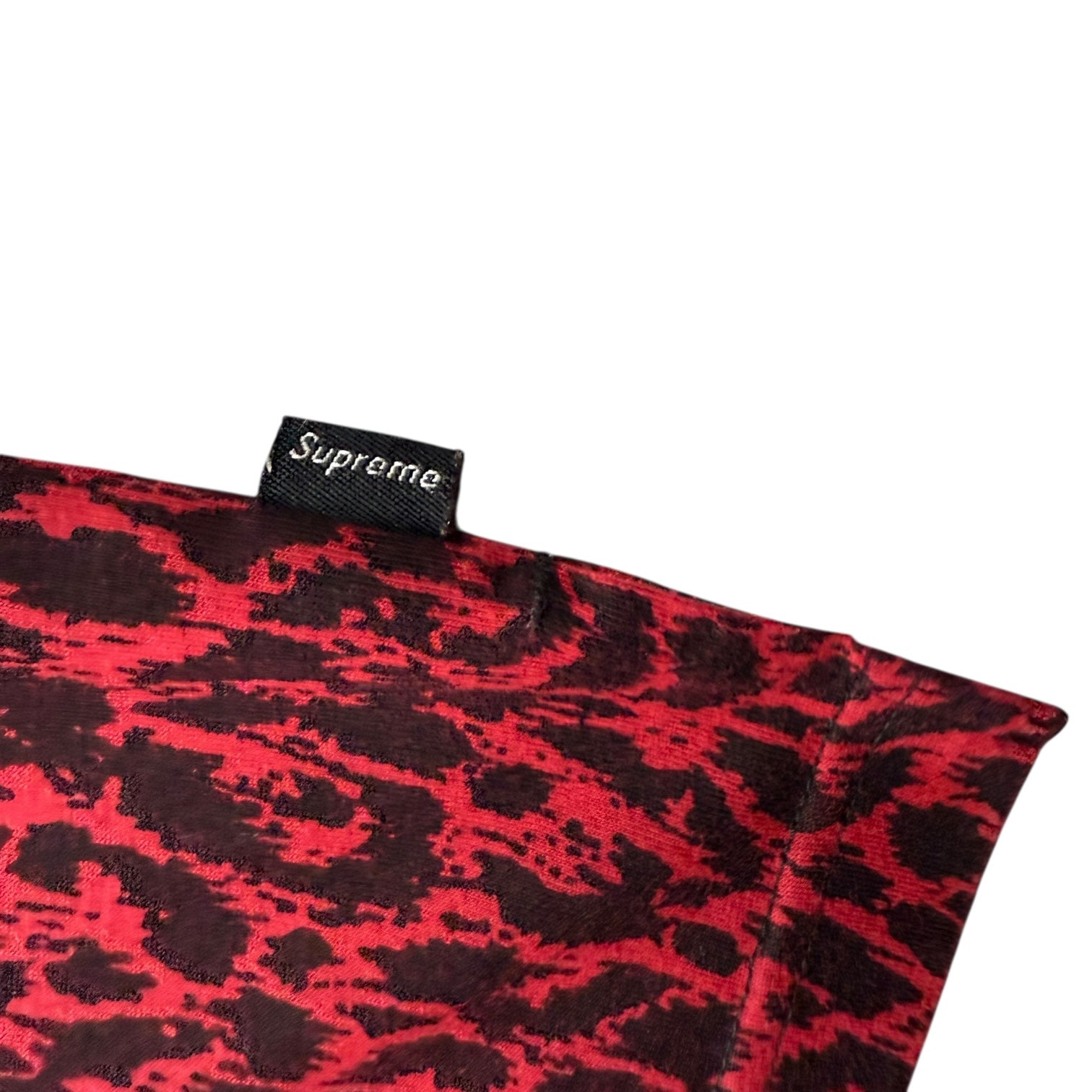 Supreme SS13 Leopard Polo Shirt Red