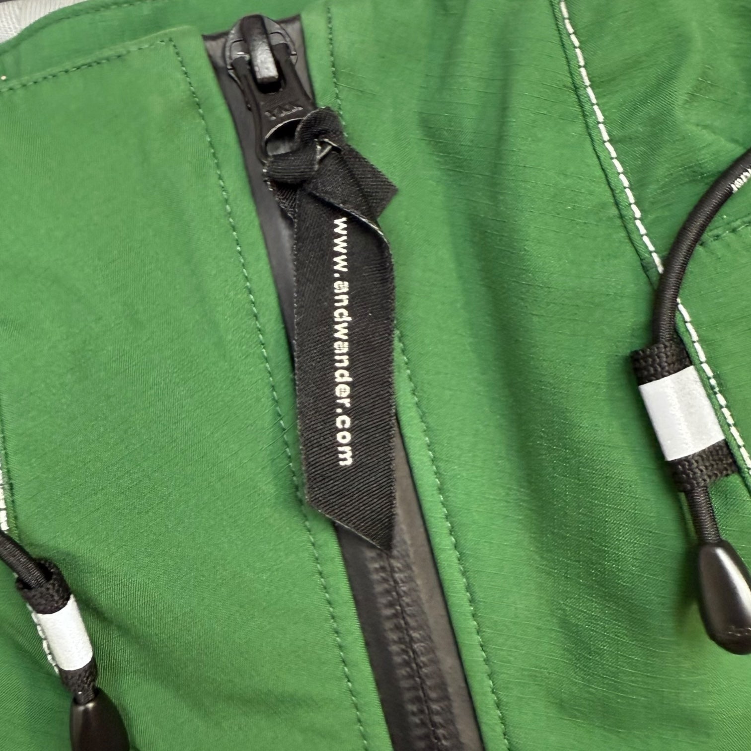 And Wander Pertex Shield Rain Jacket Green