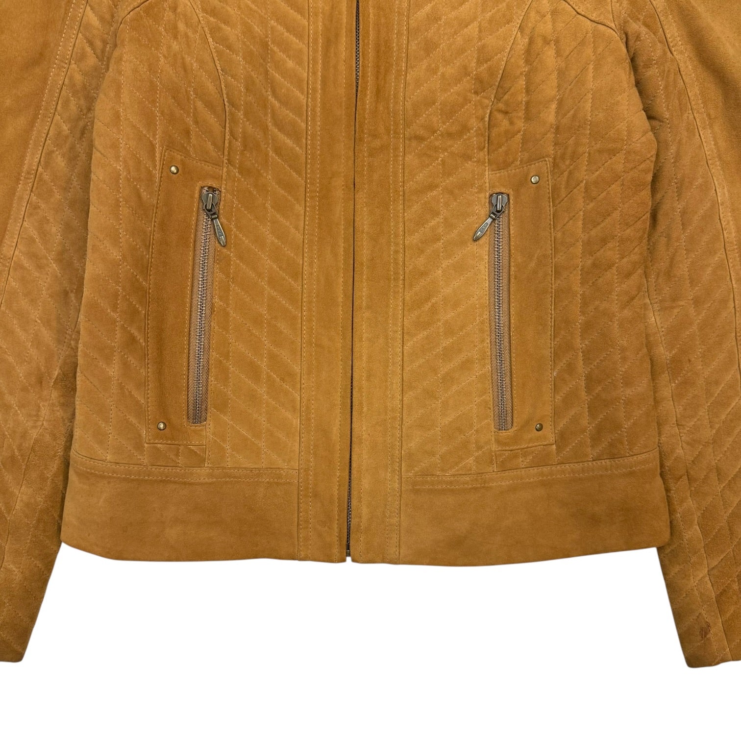 (W) Vintage Boutique Of Leathers Suede Jacket Brown