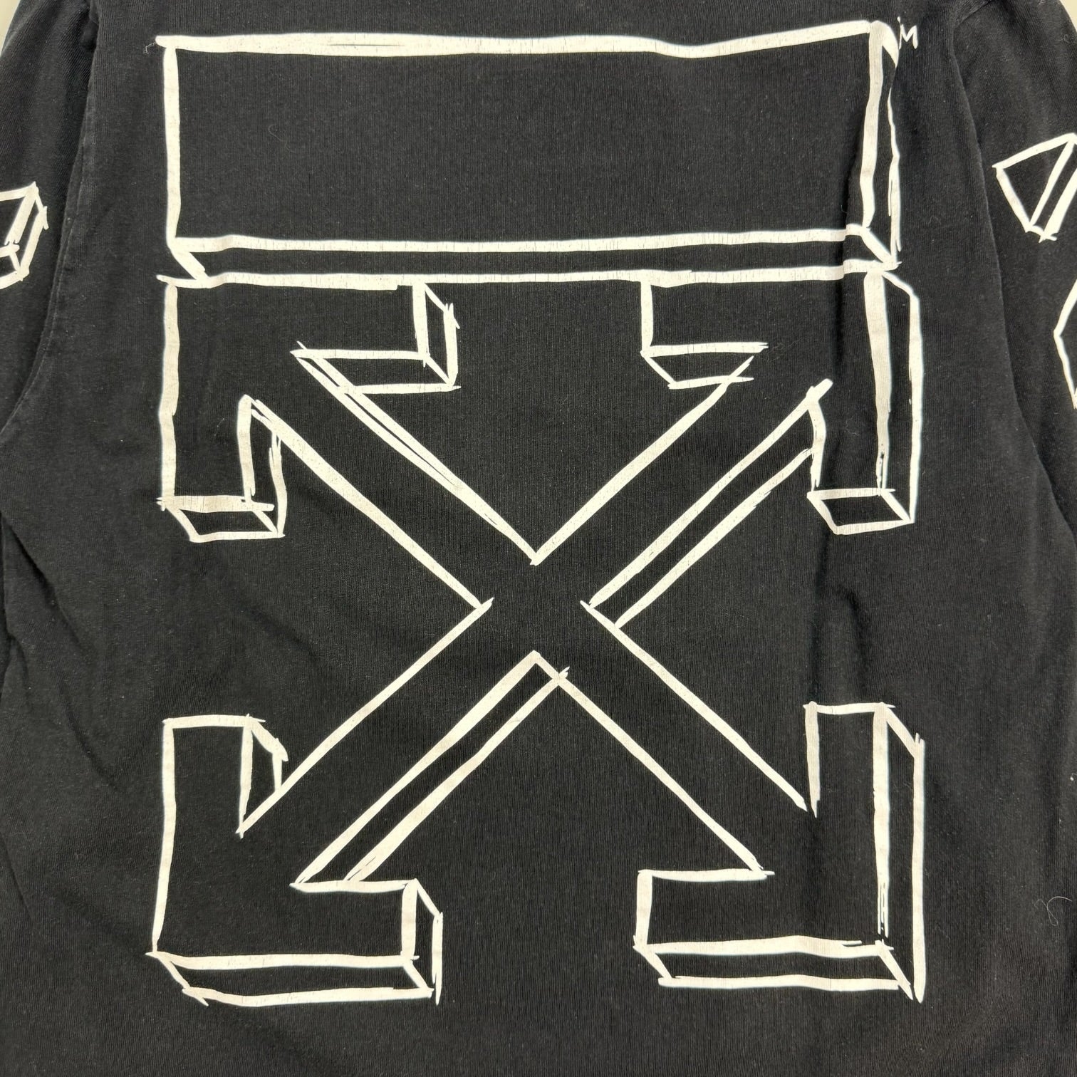 Off-White Diagonal Marker Arrows L/S Tee Black