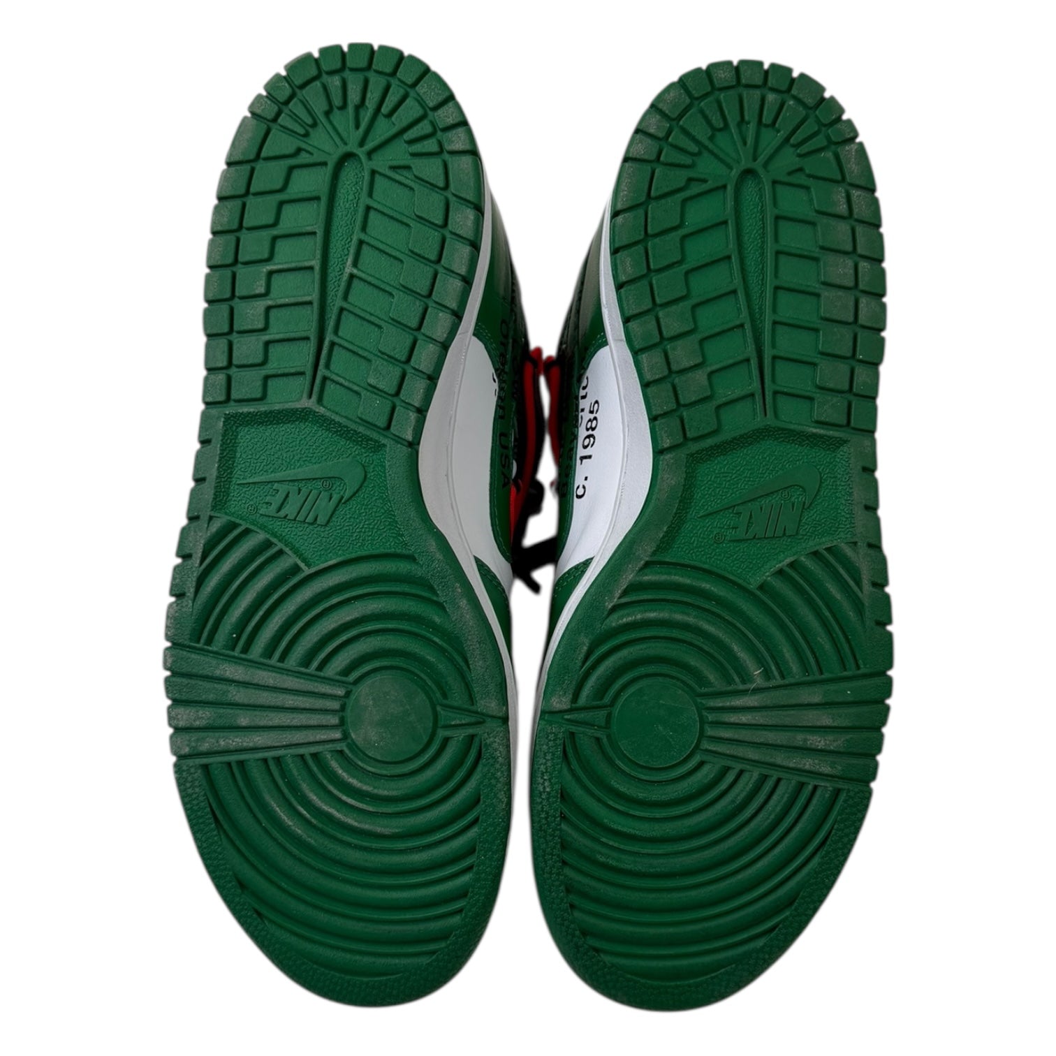 Off-White x Nike SB Dunk Pine Green (Used)