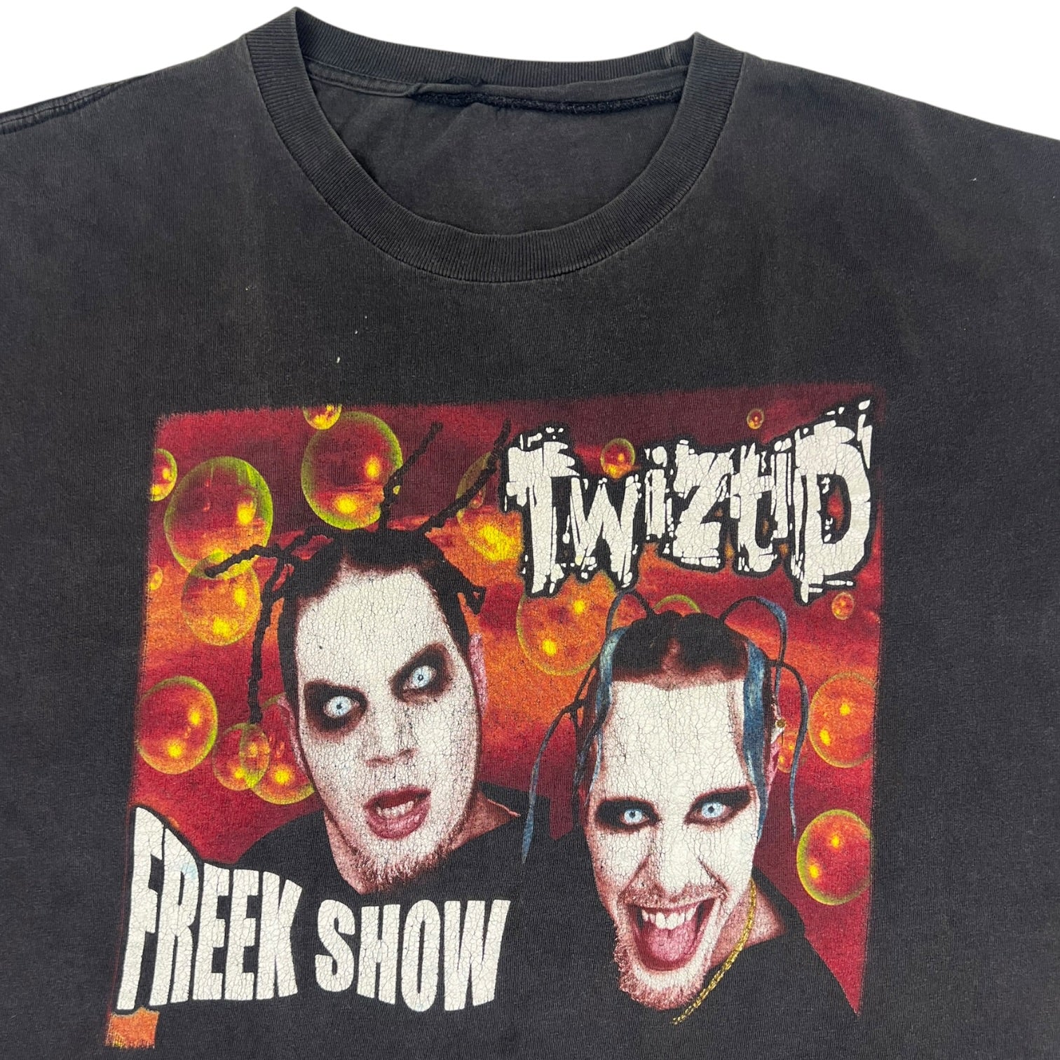 Vintage Y2K Twizted Freek Show Sleeveless T-Shirt Black