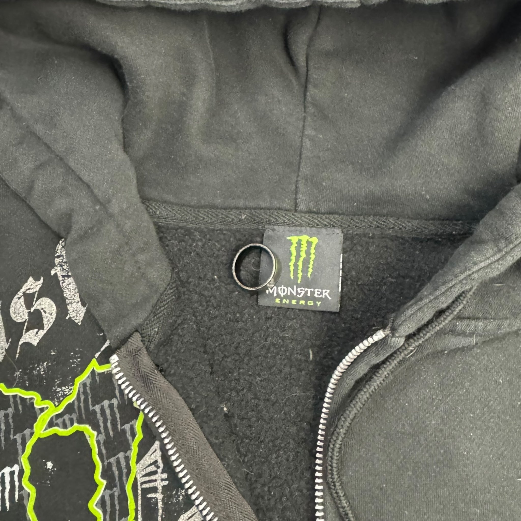 Y2K Monster Energy Zip Up Hoodie