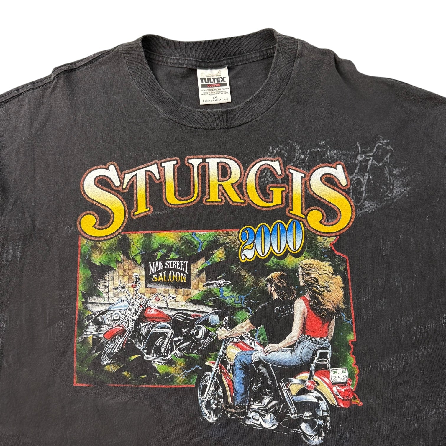 2000 Sturgis Bike Rally Tee Faded Black