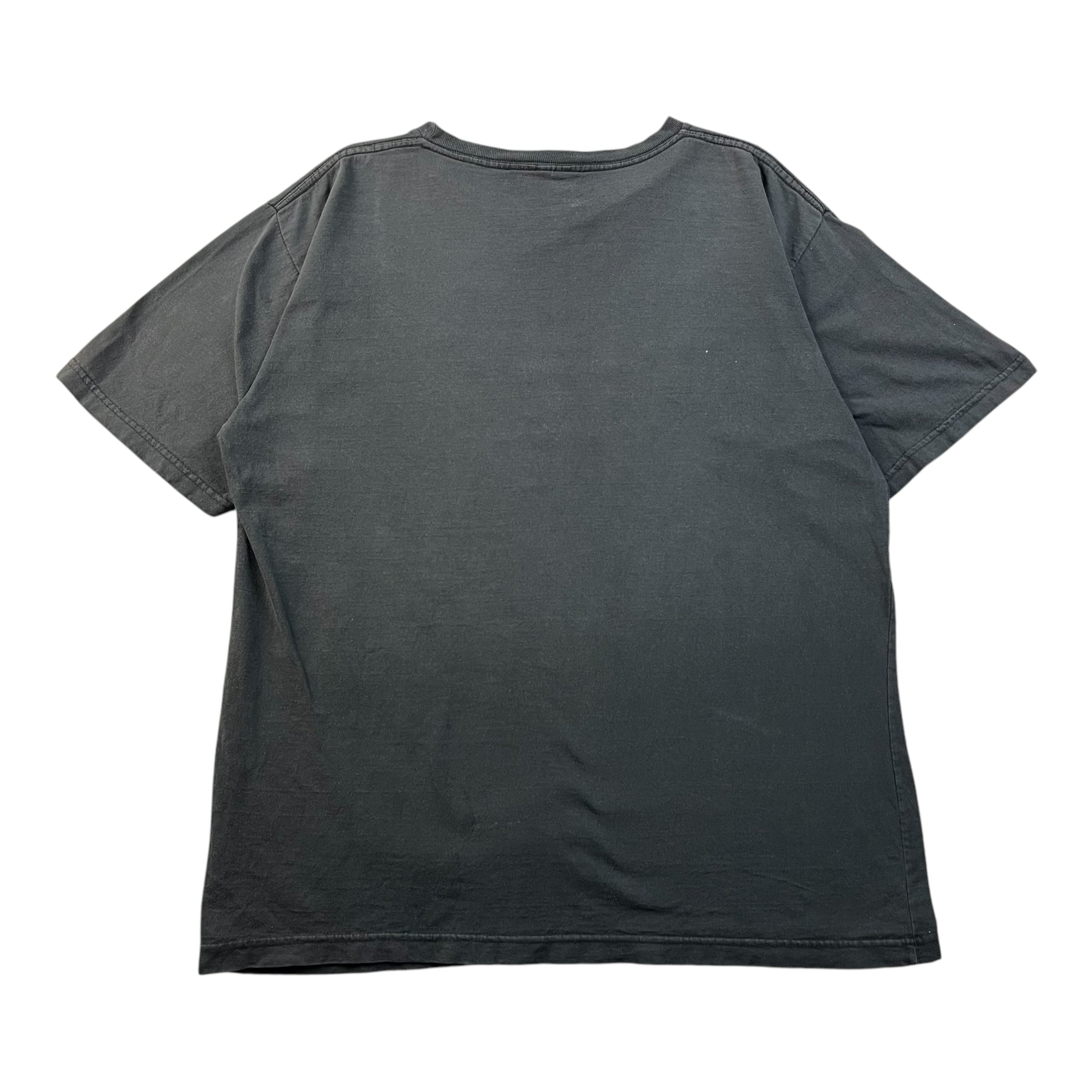 Vintage Rainbow Apple Spell Out Tee Black