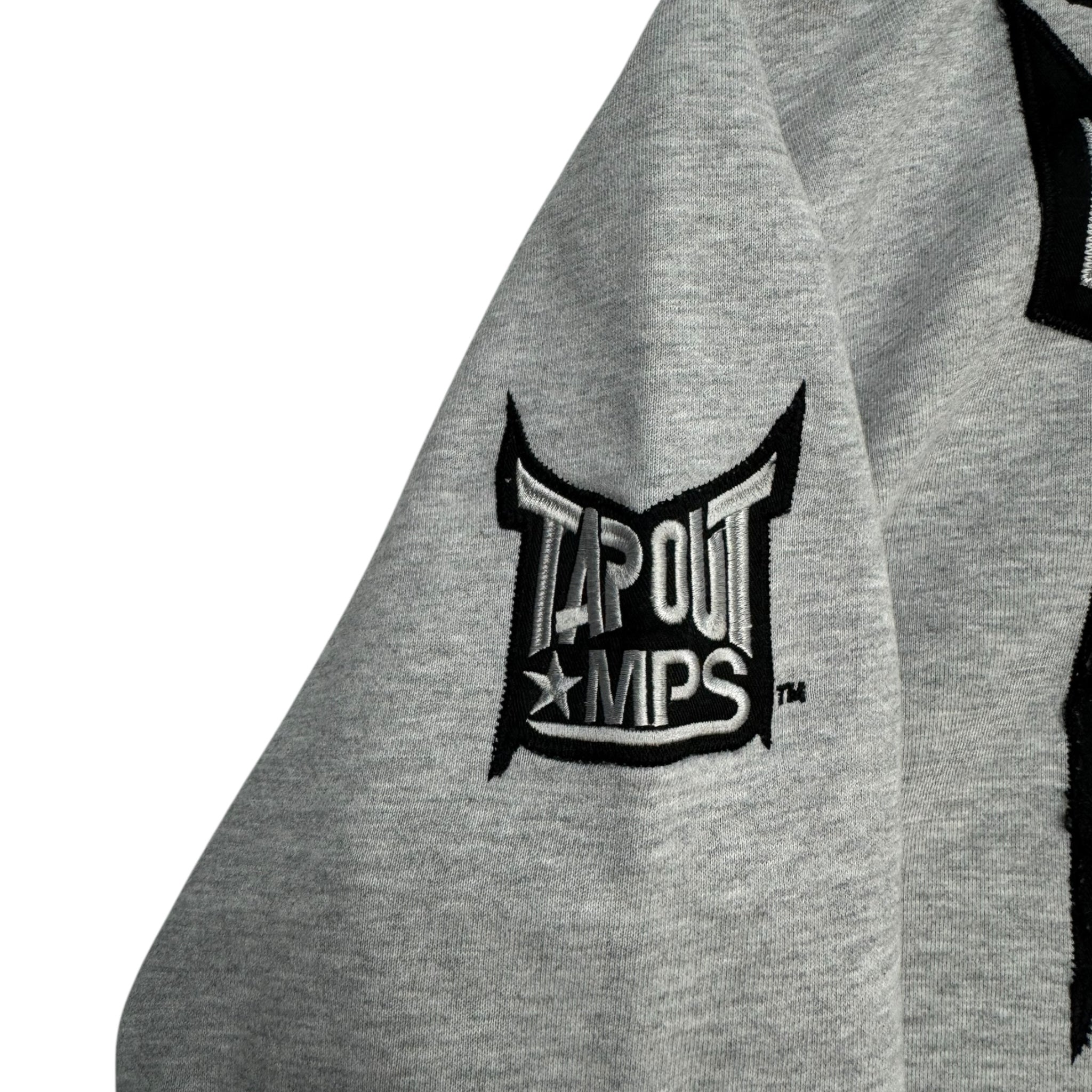 Y2K Tapout Embroidered Mall Goth Thermal Hood Hoodie