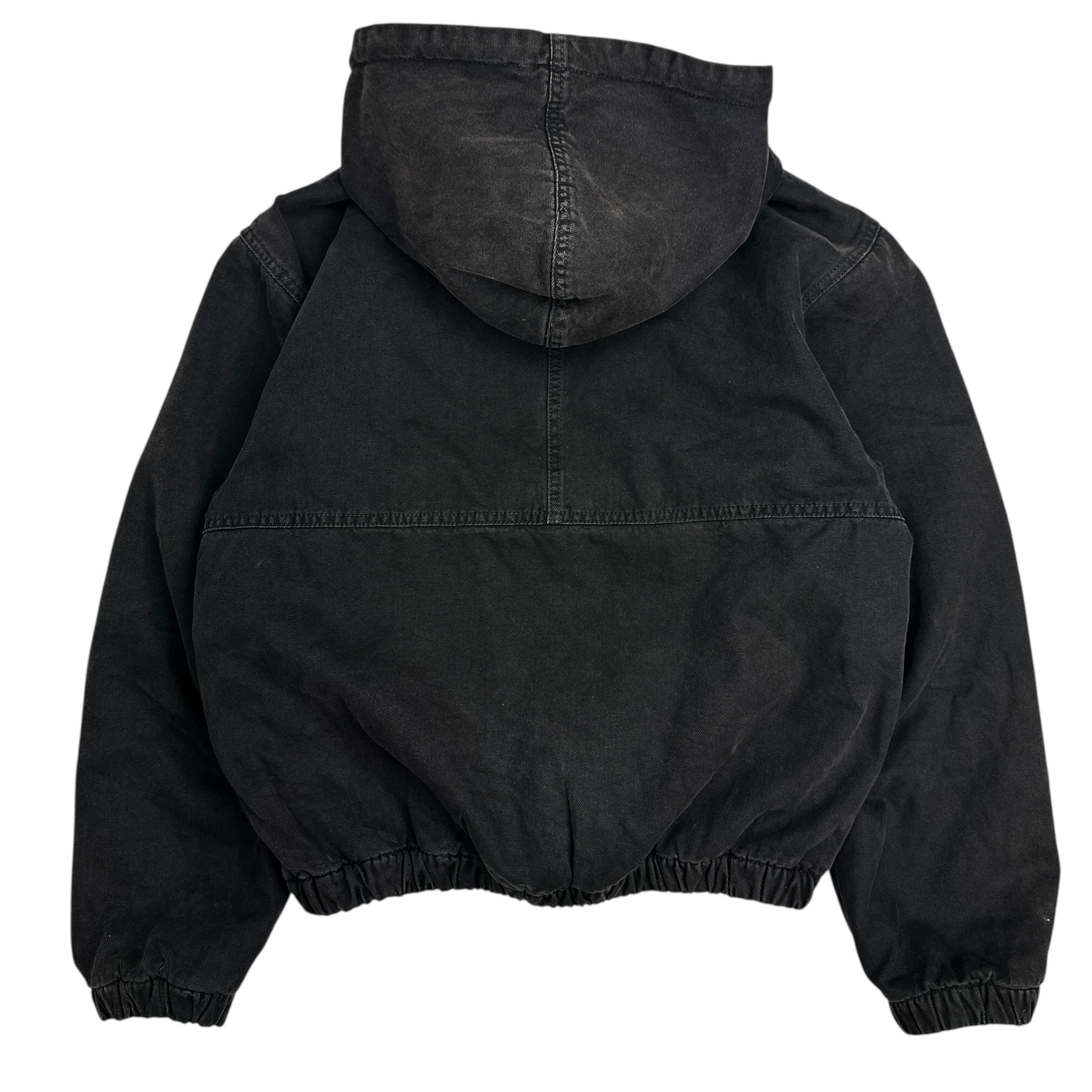 Stussy Insulated Workwear Canvas Jacket Washed Black