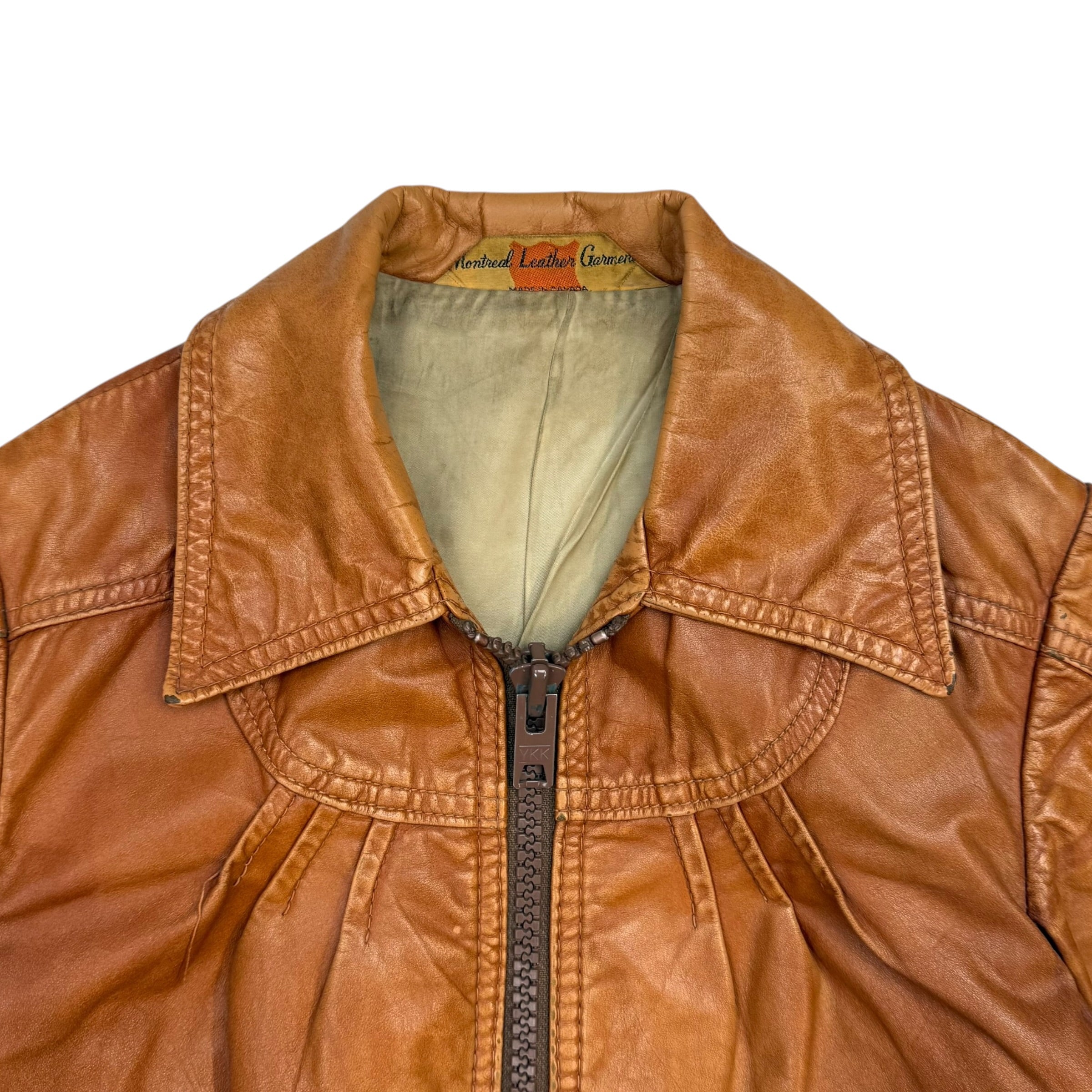 (W) Montreal Leather Garments Jacket Brown