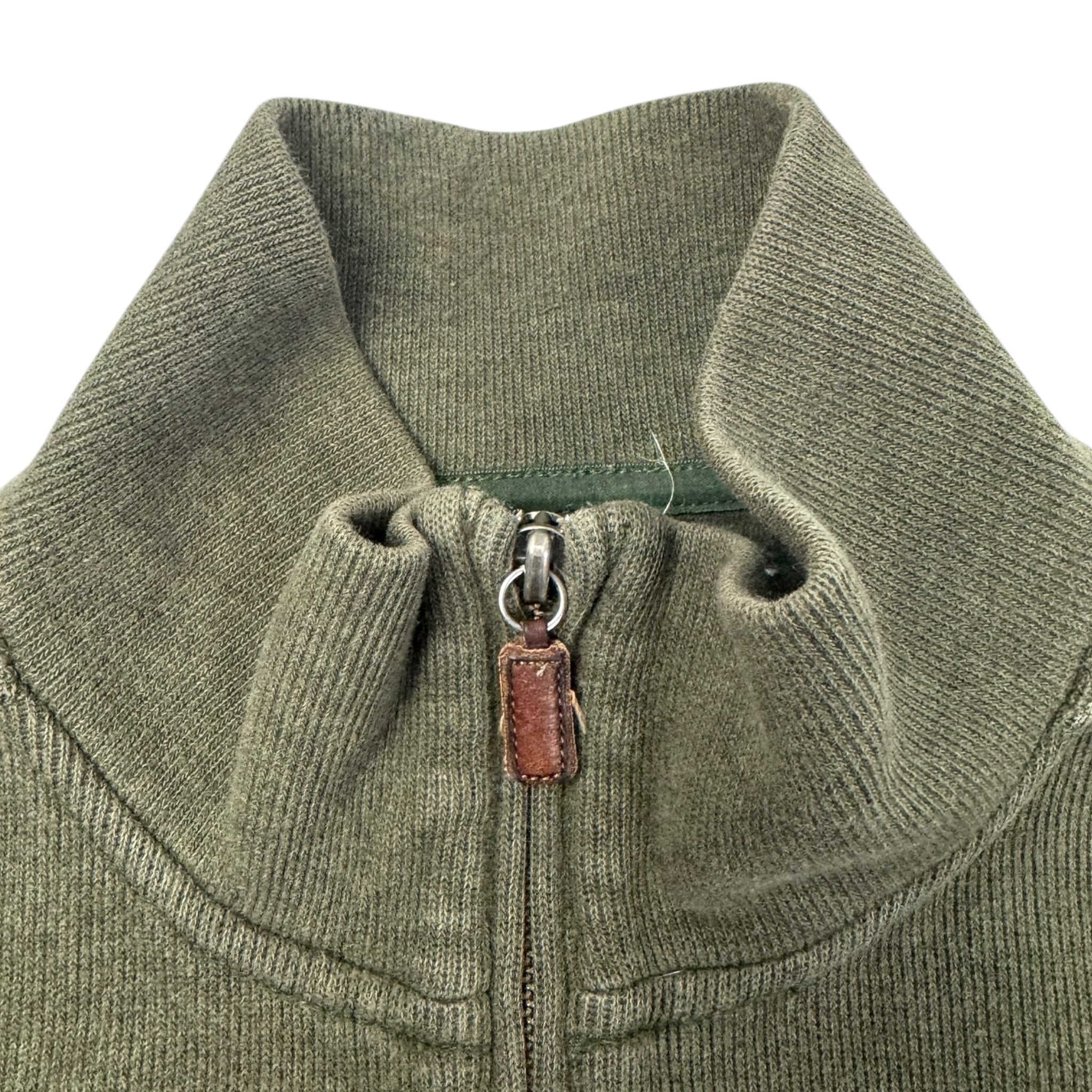 Vintage Polo Ralph Lauren Quarter Zip Sweater Olive