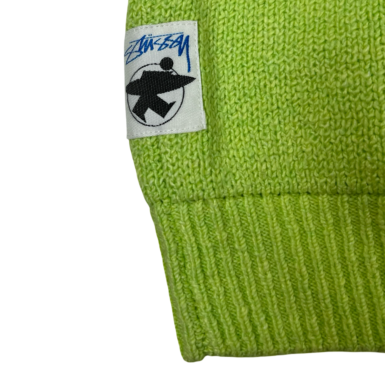 Stüssy Hooded Zip Sweater Faded Lime