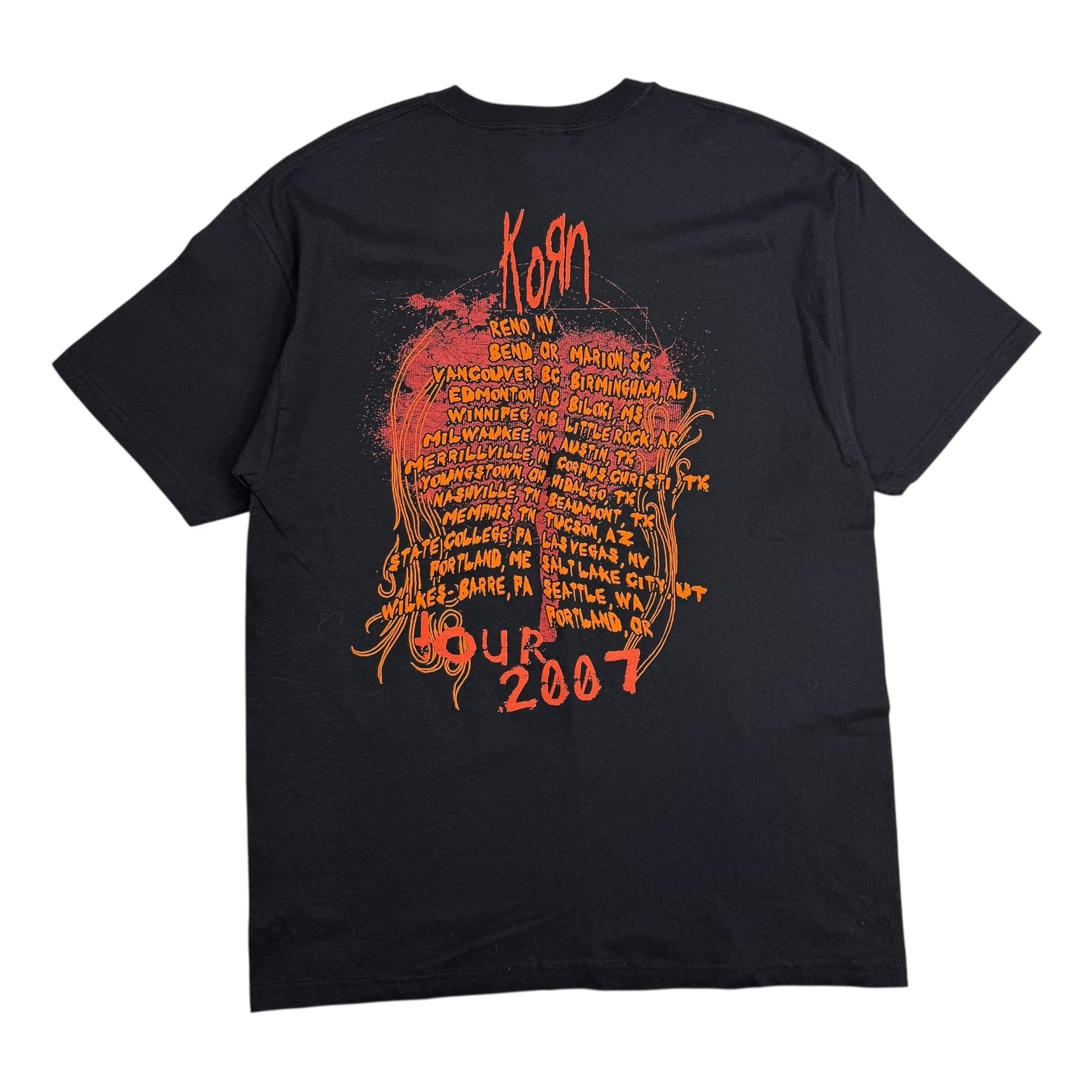 2007 Korn Tour Tee Black
