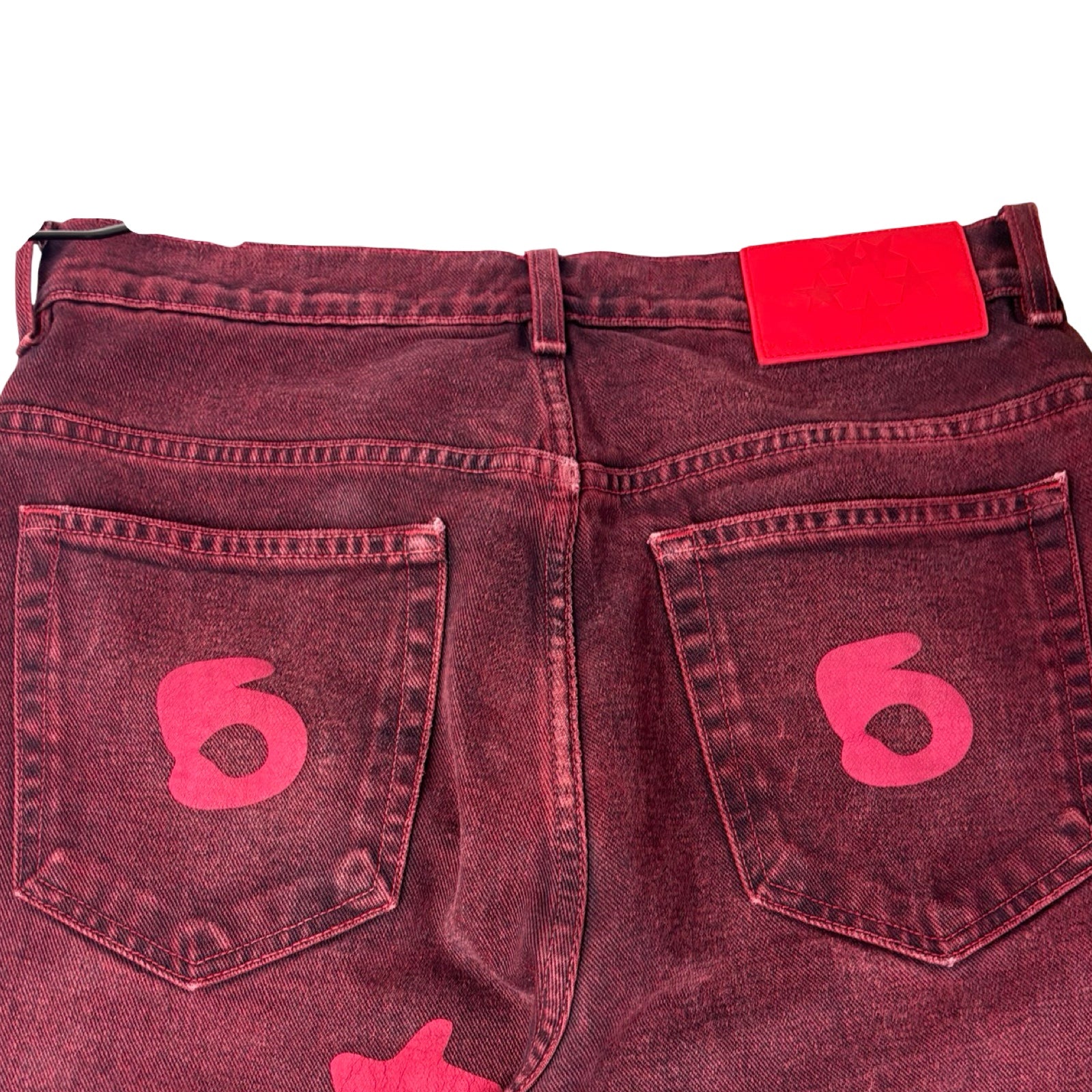 Sp5der Beluga Denim Pant Red