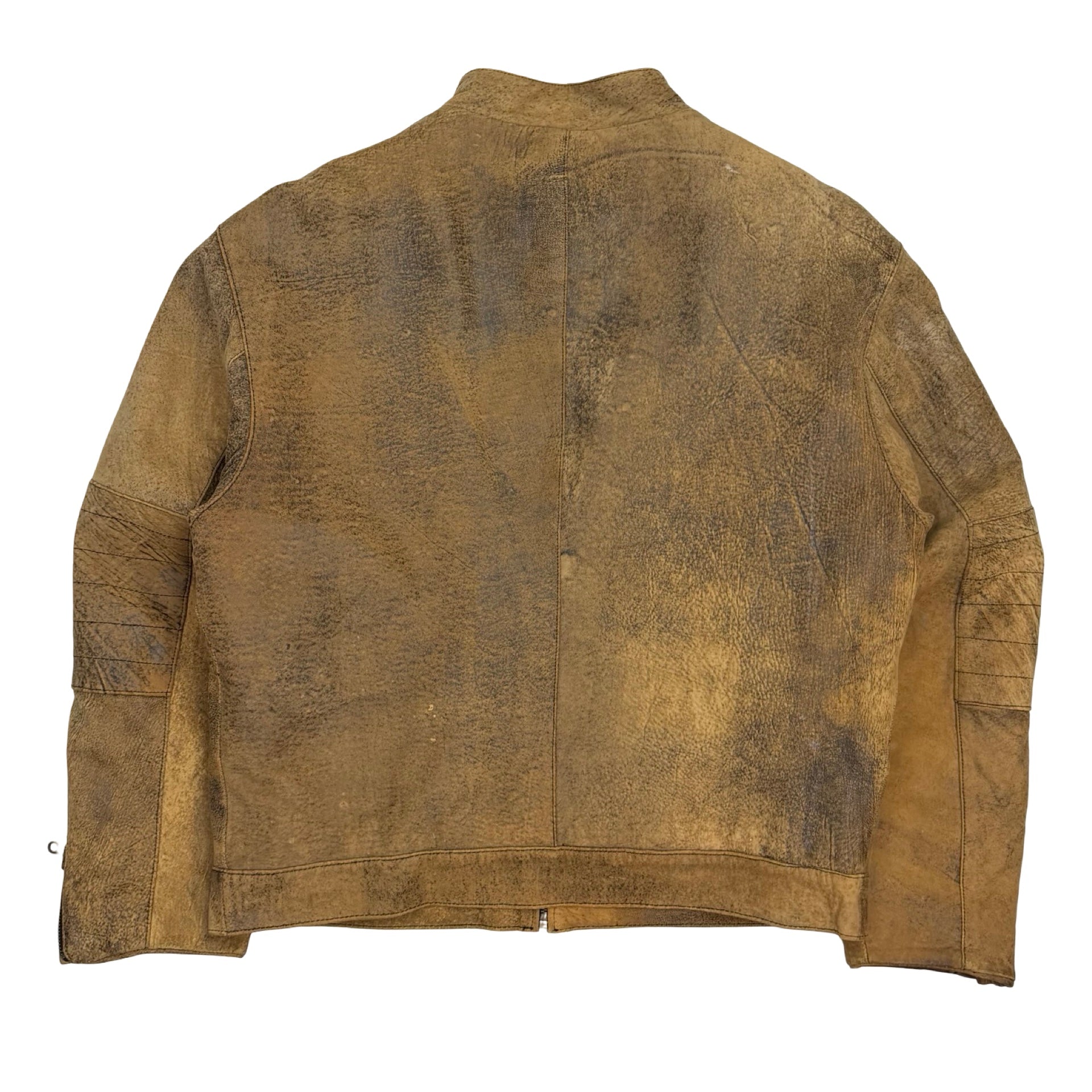 Vintage Denali Leather Racing Jacket Brown
