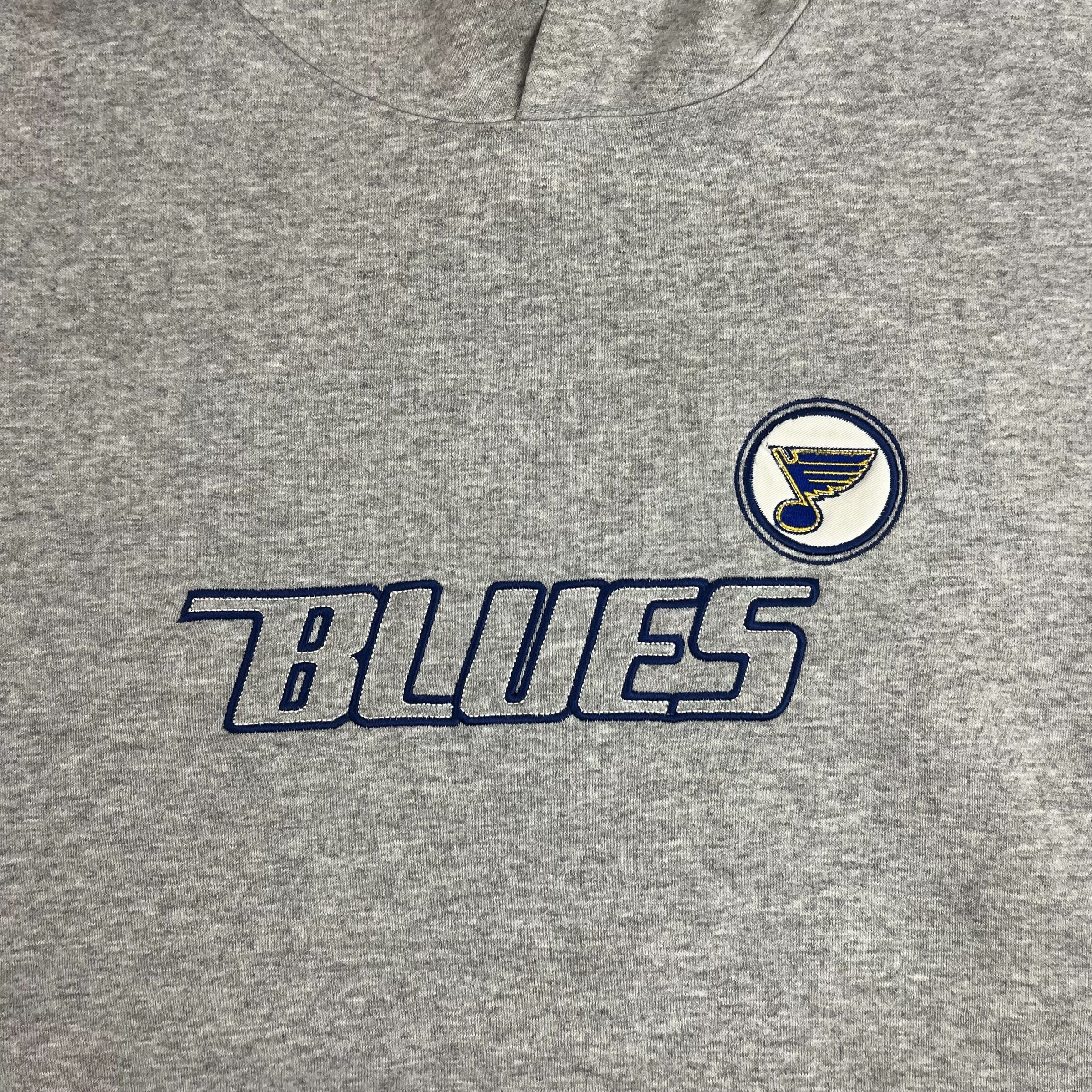 Vintage Nike St Louis Blues Hoodie Grey