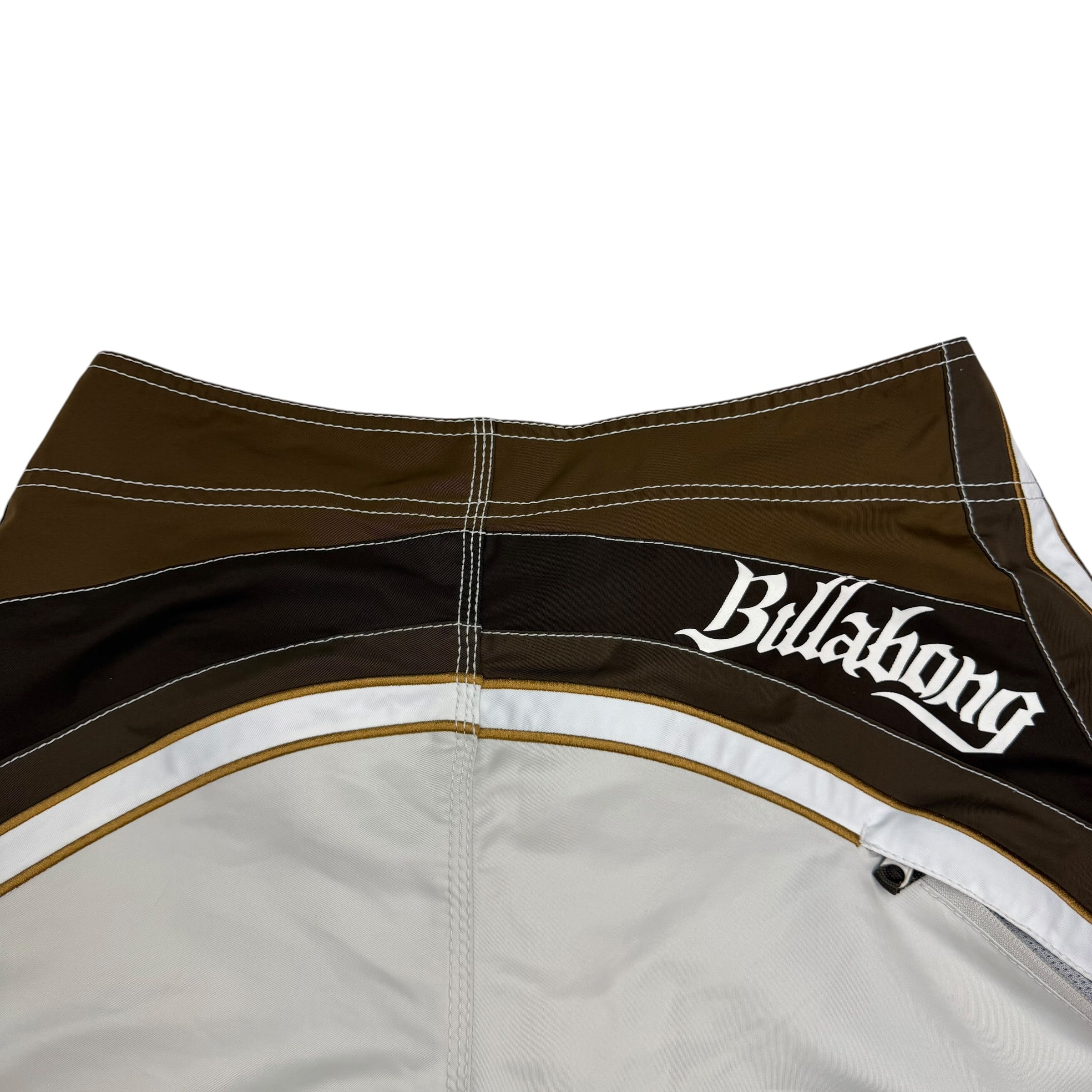 Vintage Billabong Board Shorts White/Brown