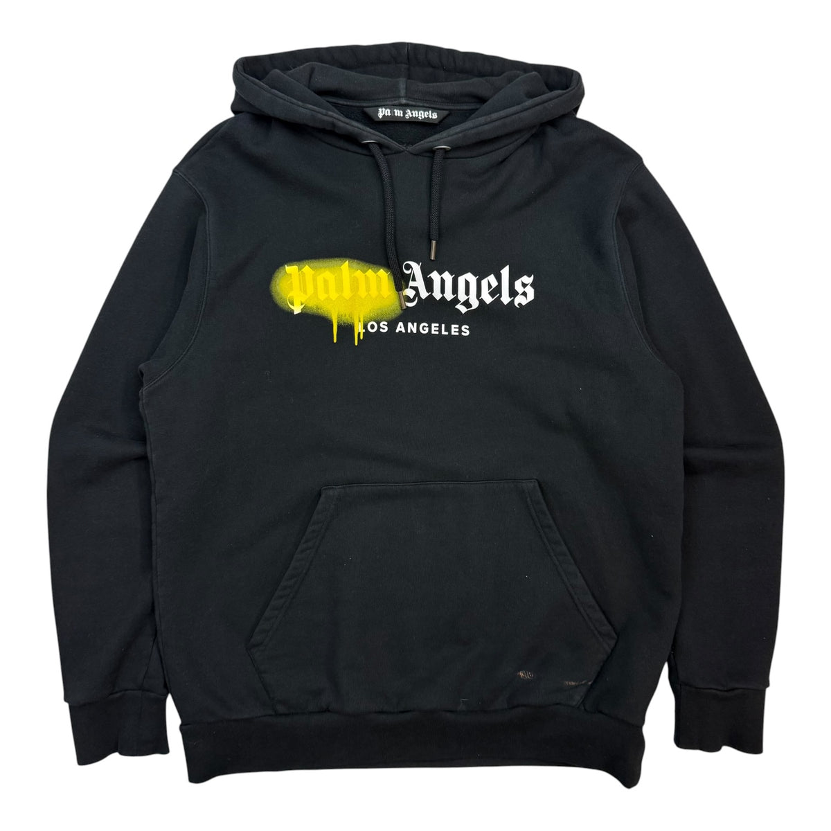 Palm Angels Los Angeles Sprayed Logo Hoodie Black