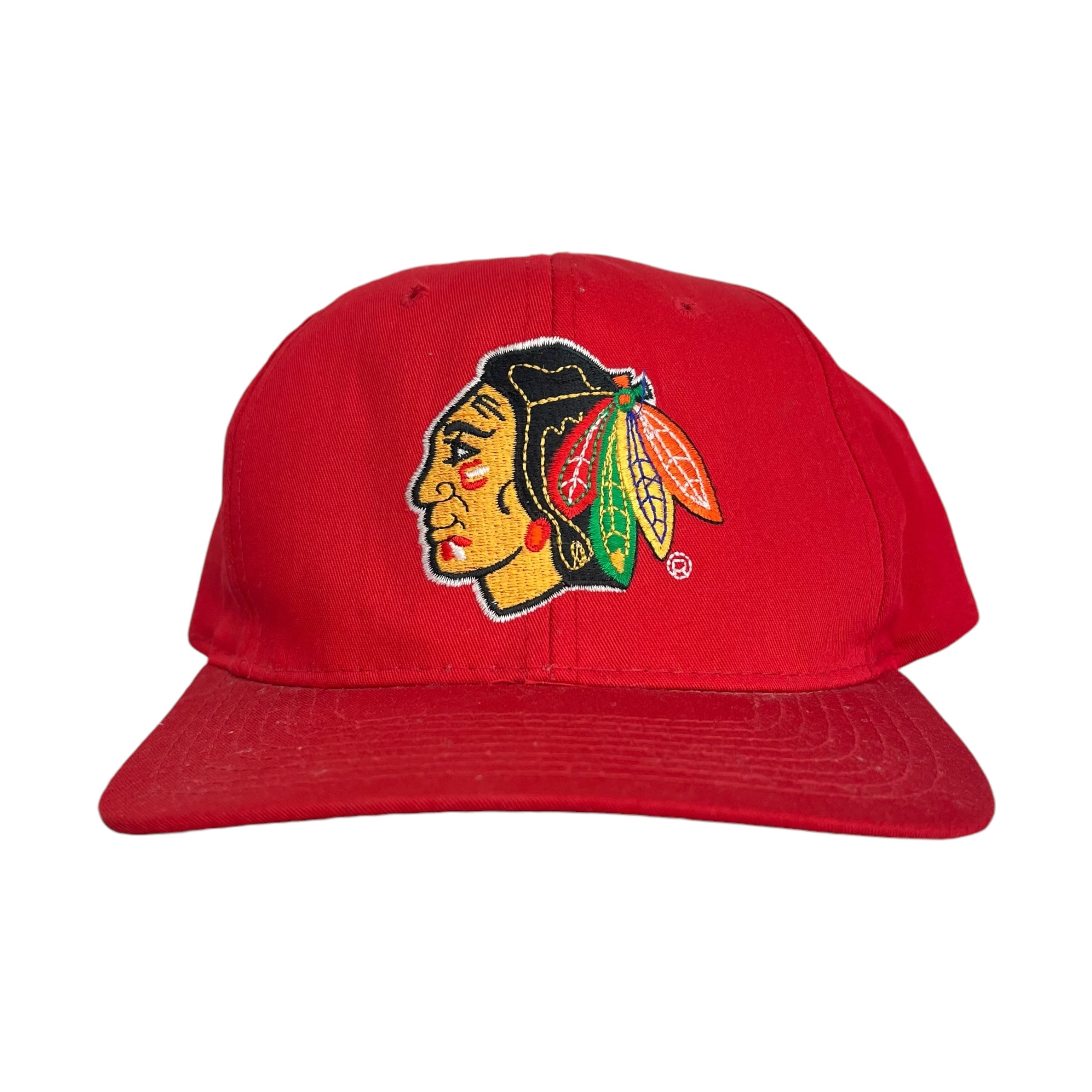 Vintage Chicago Blackhawks Snapback Red