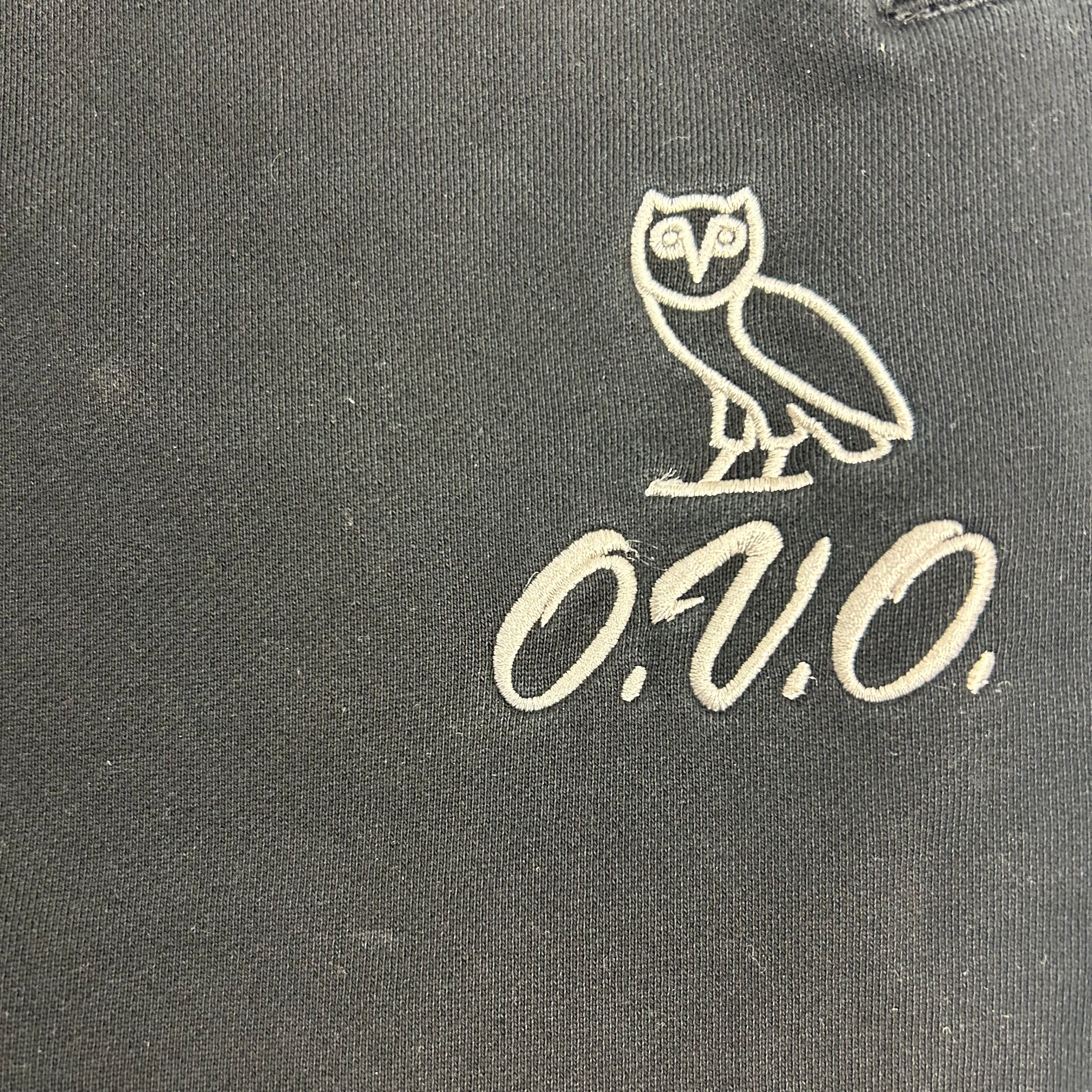 OVO Forever Owl Embroidery Sweatpants Black